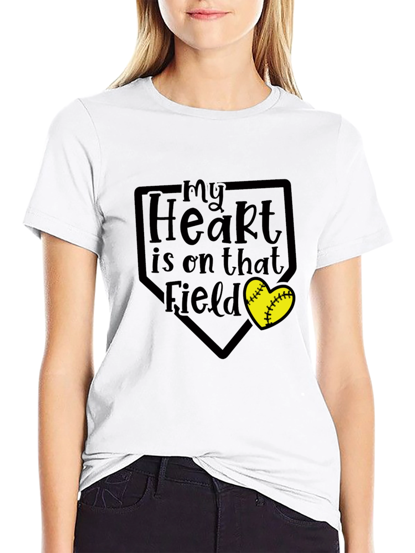 My Heart is on That Field Graphic Tee