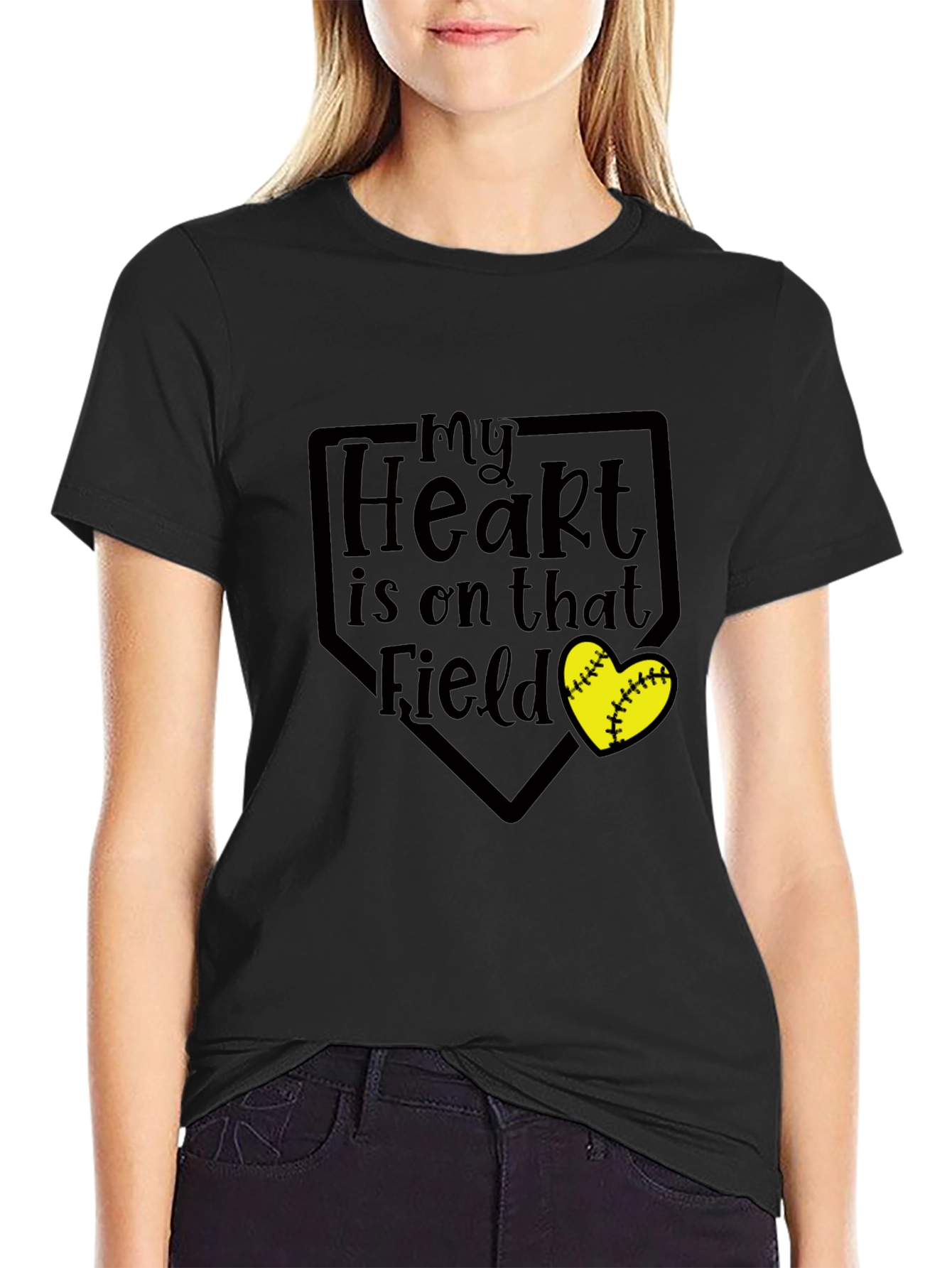 My Heart is on That Field Graphic Tee