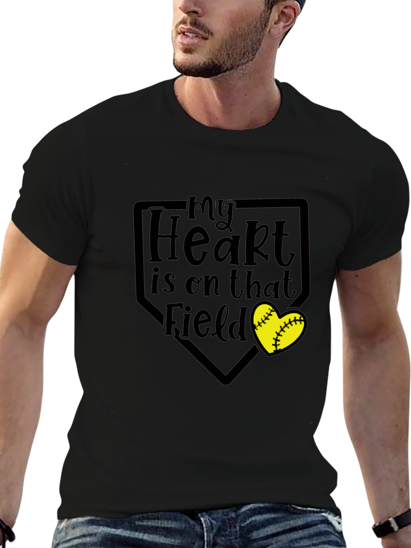 My Heart is on That Field Graphic Tee