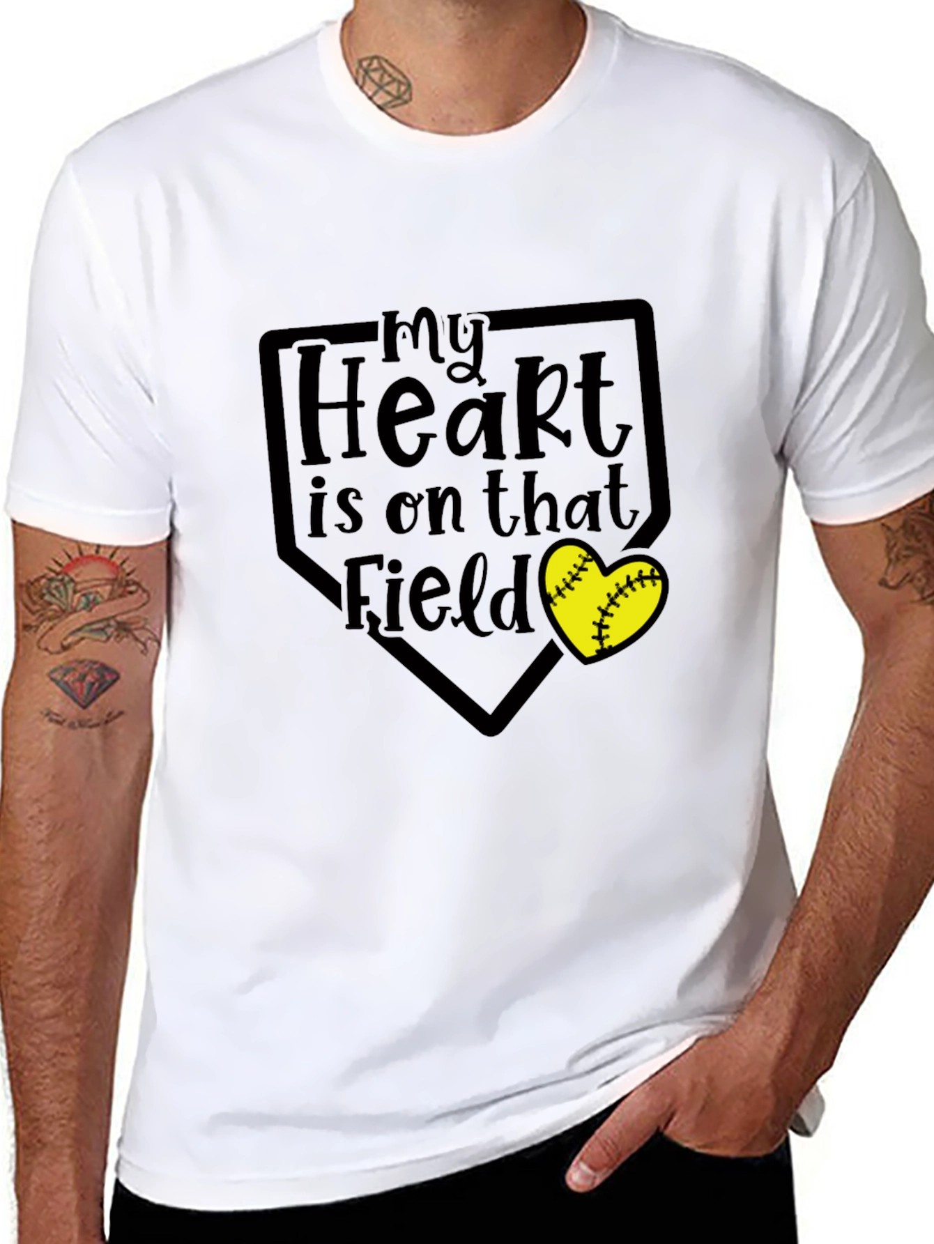 My Heart is on That Field Graphic Tee