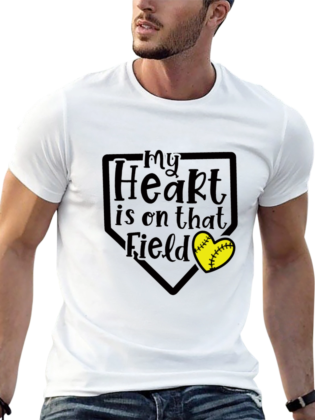 My Heart is on That Field Graphic Tee
