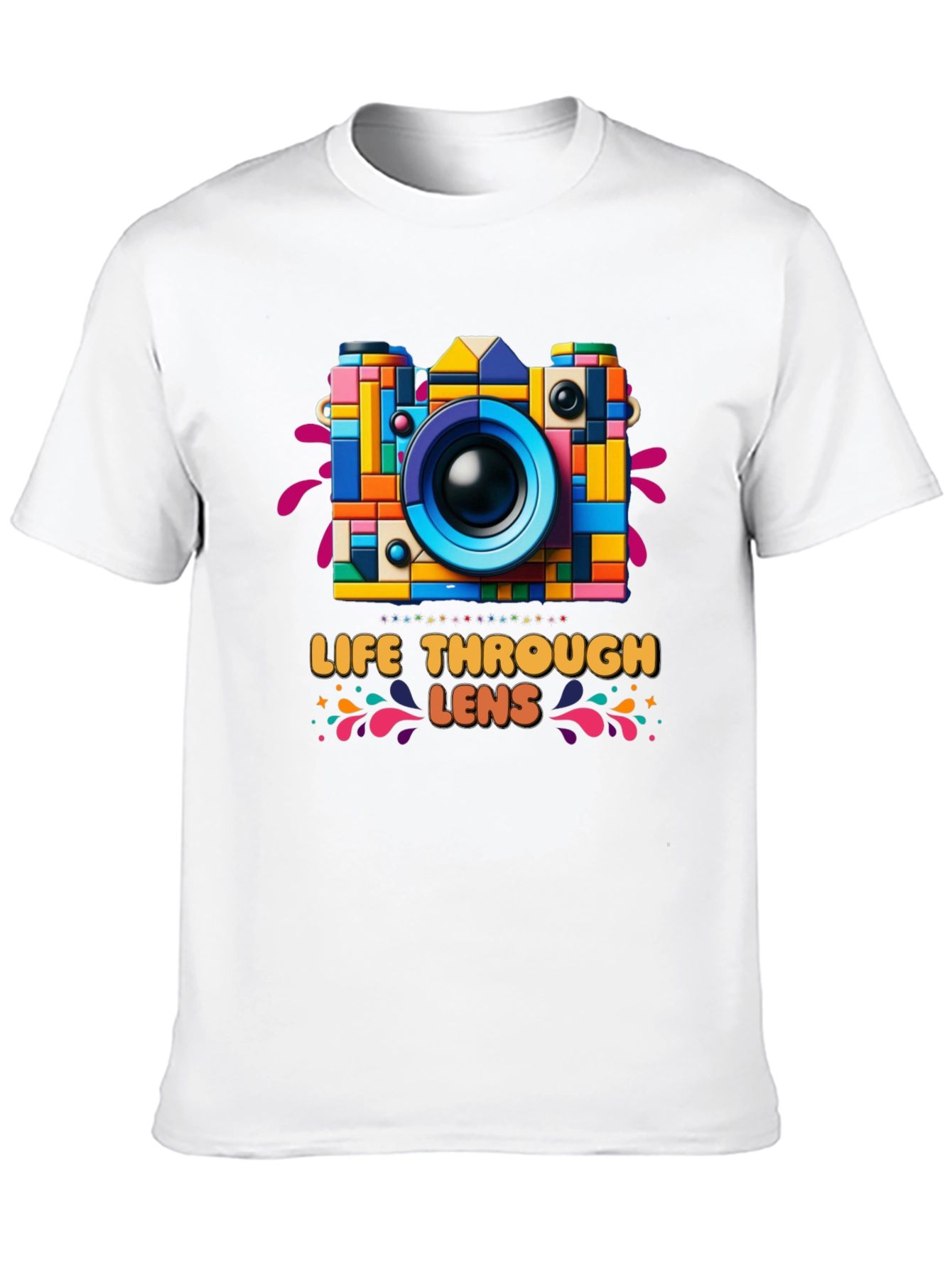 Colorful Camera Graphic Tee