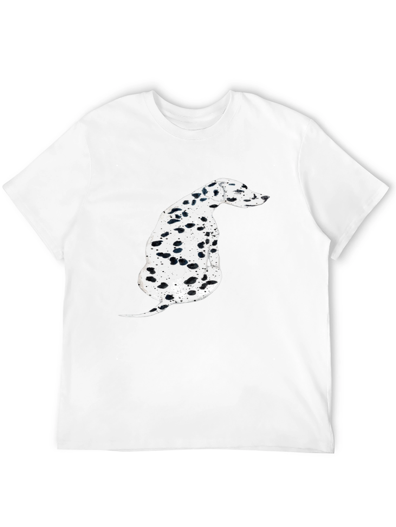 Dalmatian Dog Graphic Tee - Stylish Black T-Shirt