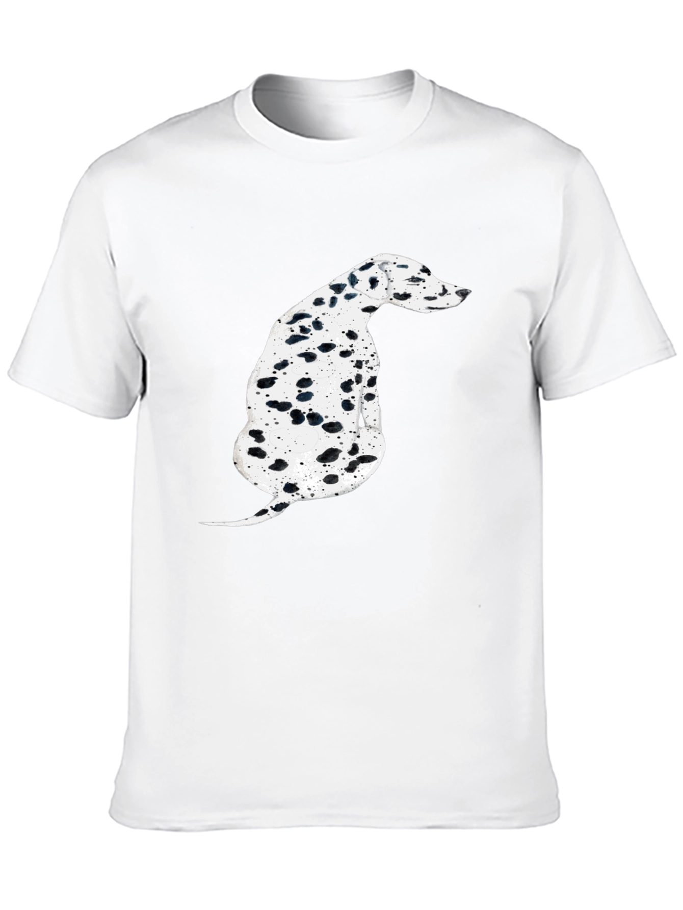 Dalmatian Dog Graphic Tee - Stylish Black T-Shirt