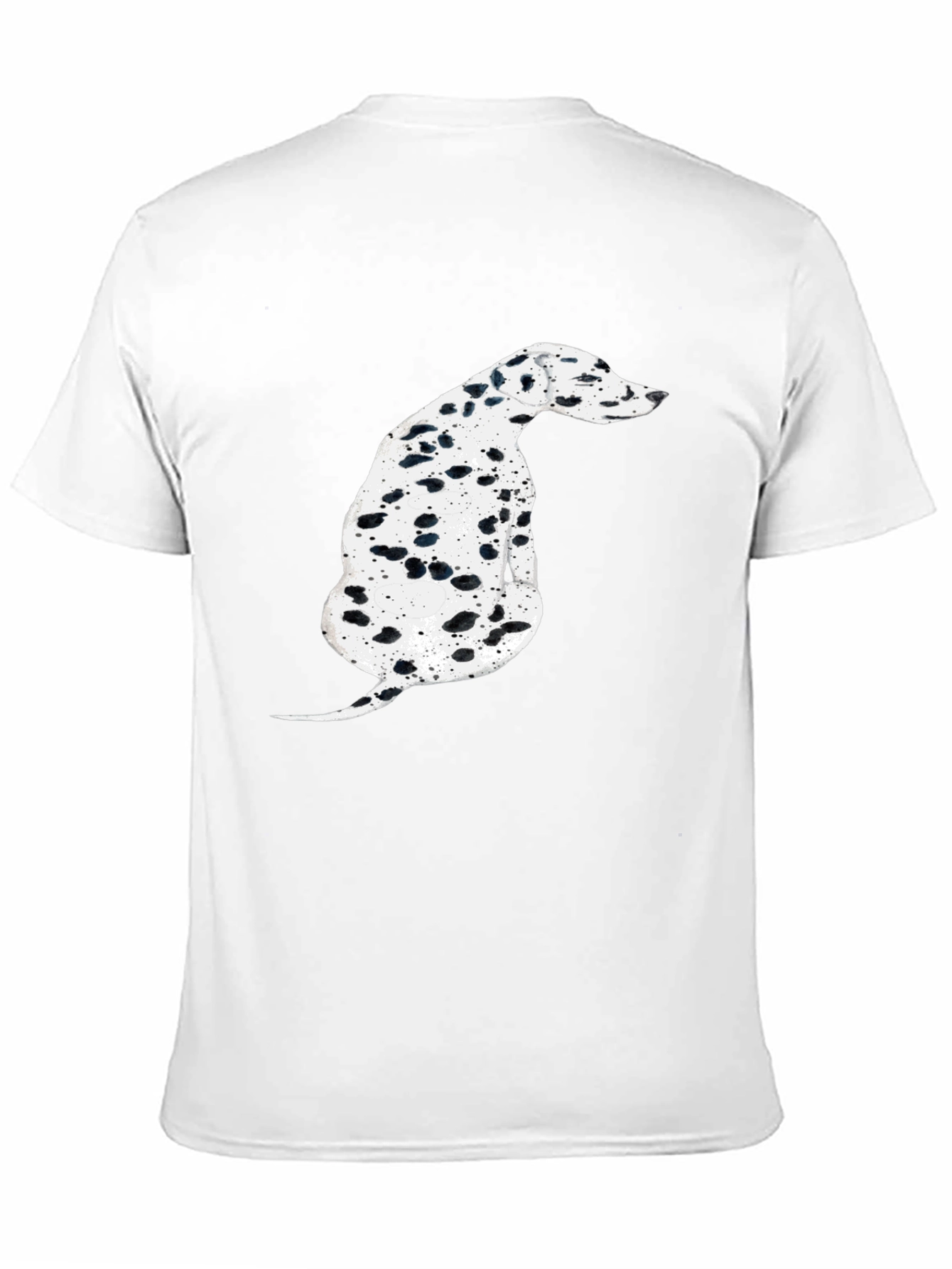 Dalmatian Dog Graphic Tee - Stylish Black T-Shirt