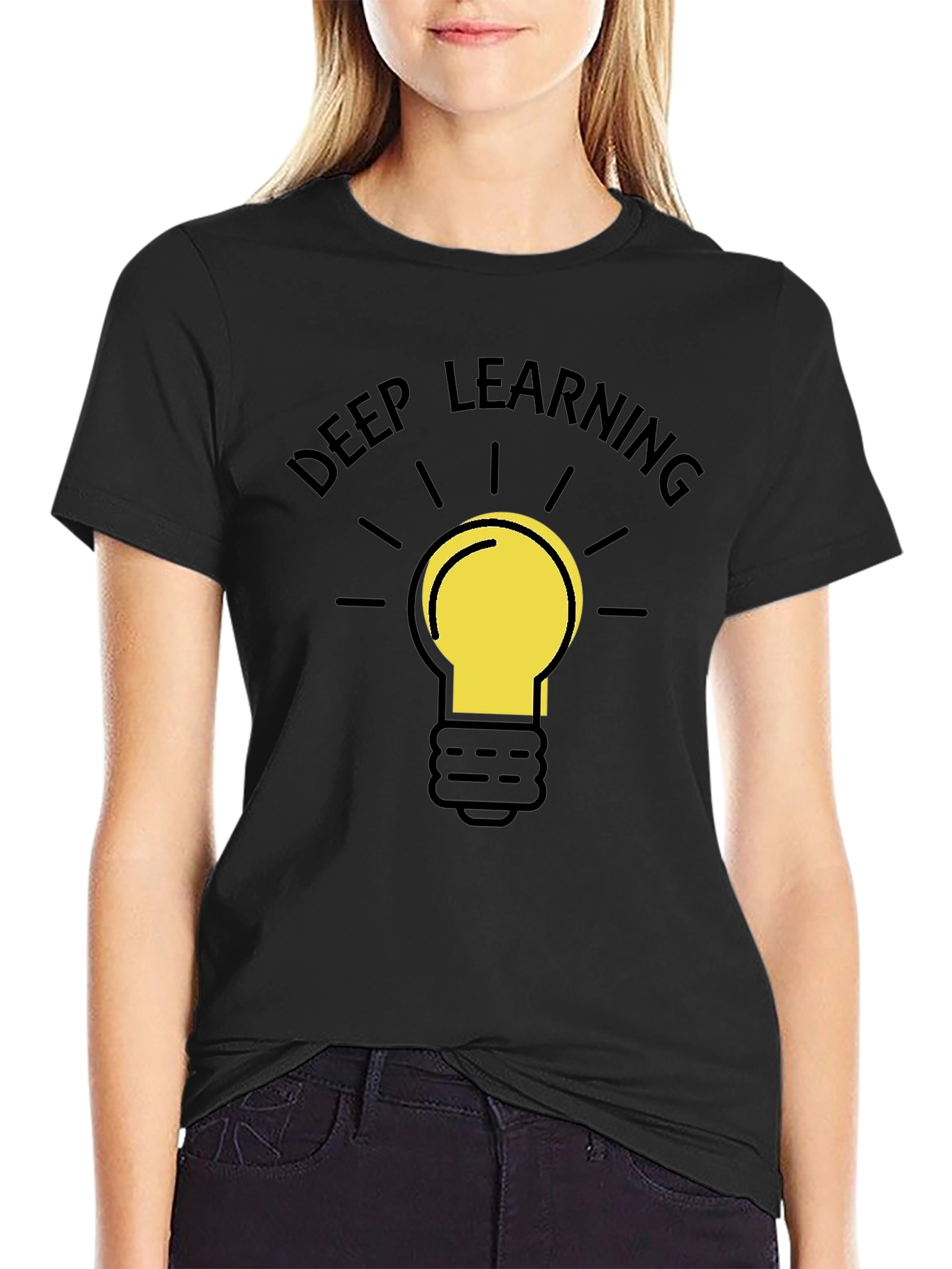 Deep Learning Idea T-Shirt - Black Cotton Tee