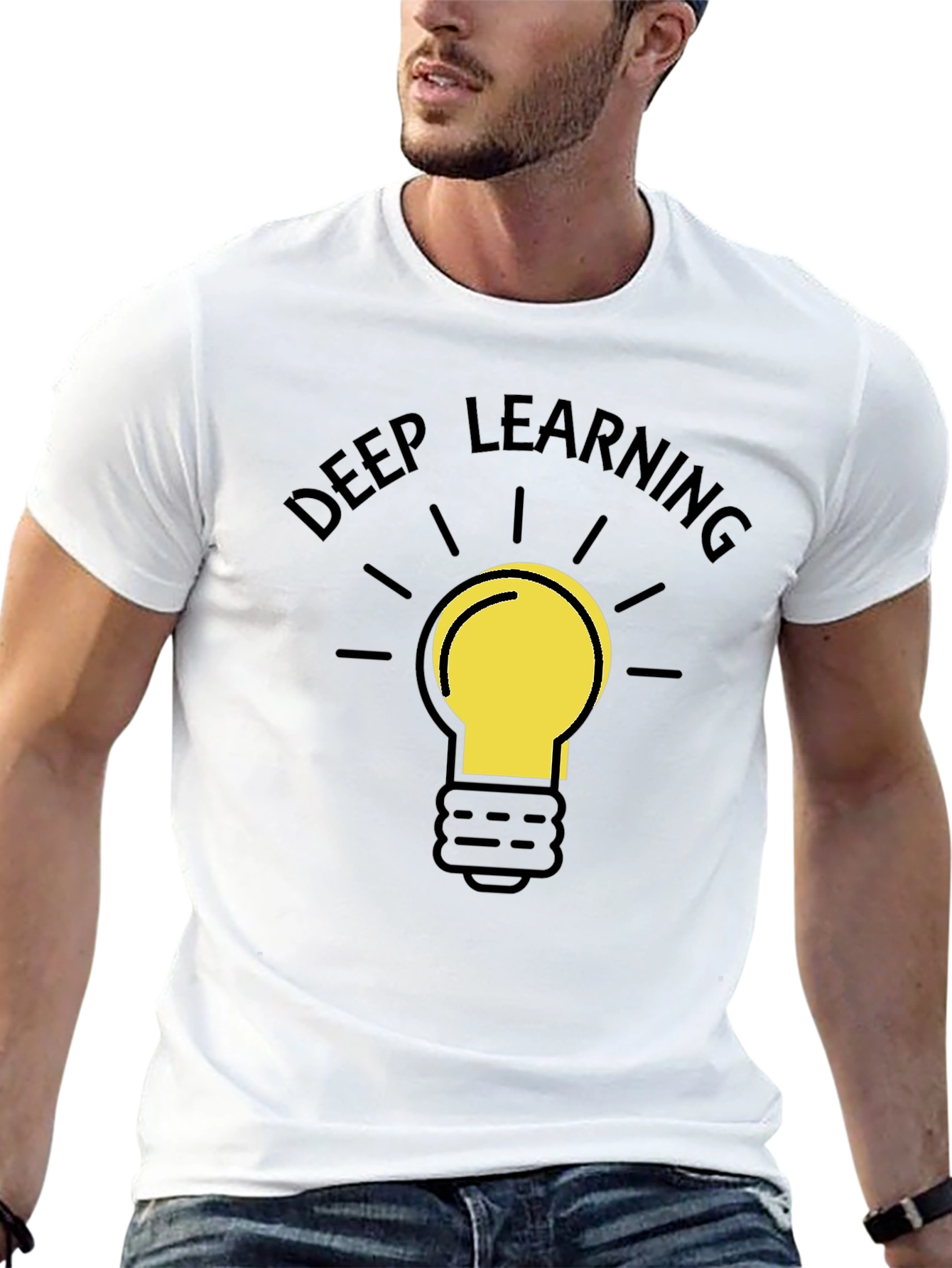 Deep Learning Idea T-Shirt - Black Cotton Tee