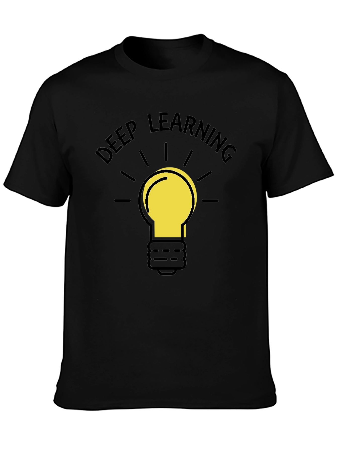 Deep Learning Idea T-Shirt - Black Cotton Tee