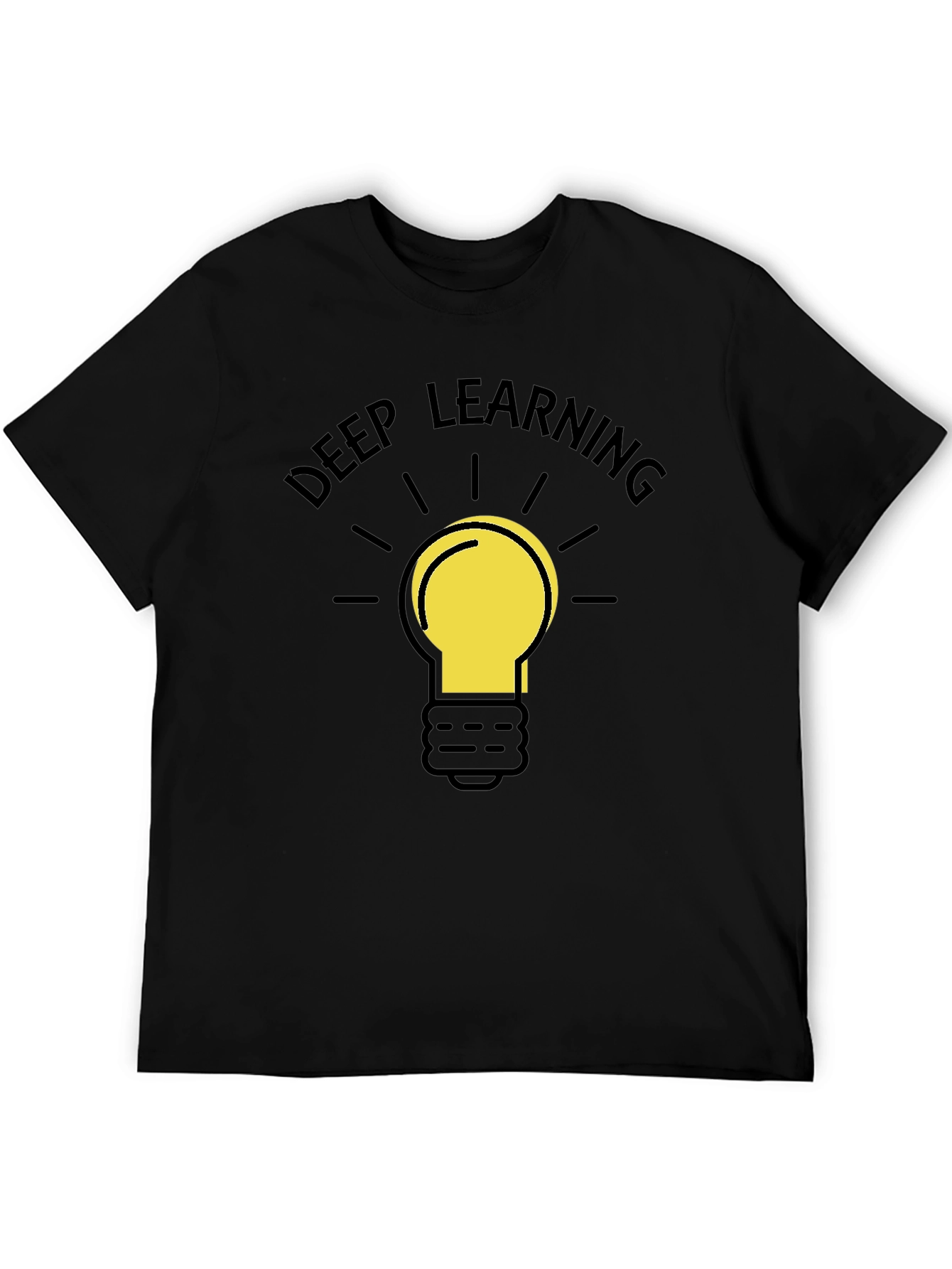 Deep Learning Idea T-Shirt - Black Cotton Tee