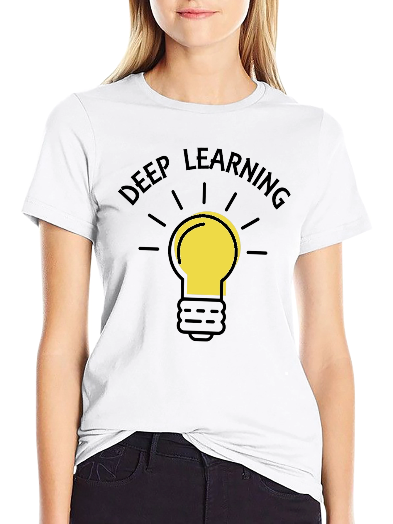 Deep Learning Idea T-Shirt - Black Cotton Tee