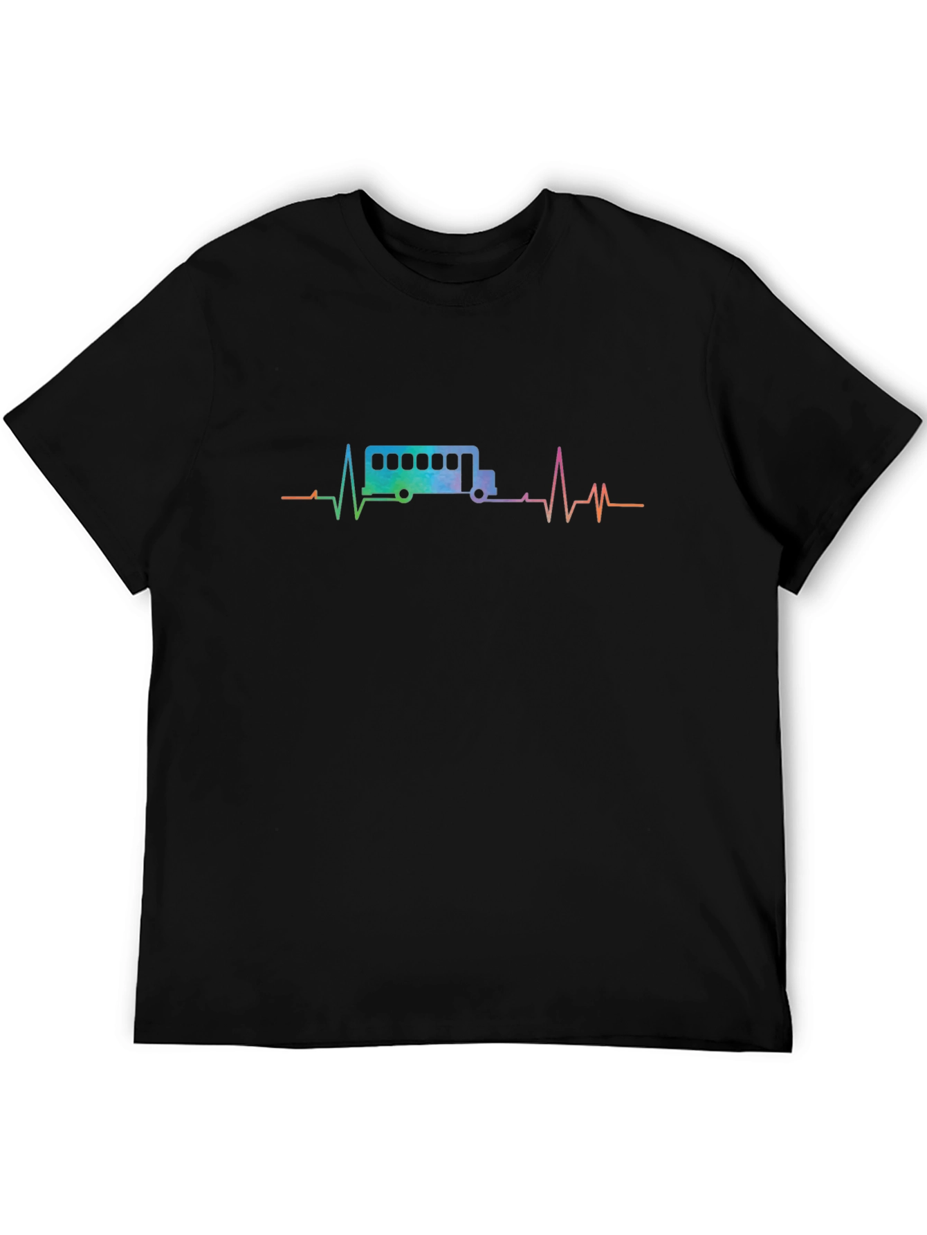 Bus Heartbeat T-Shirt - Driver Travel Transit