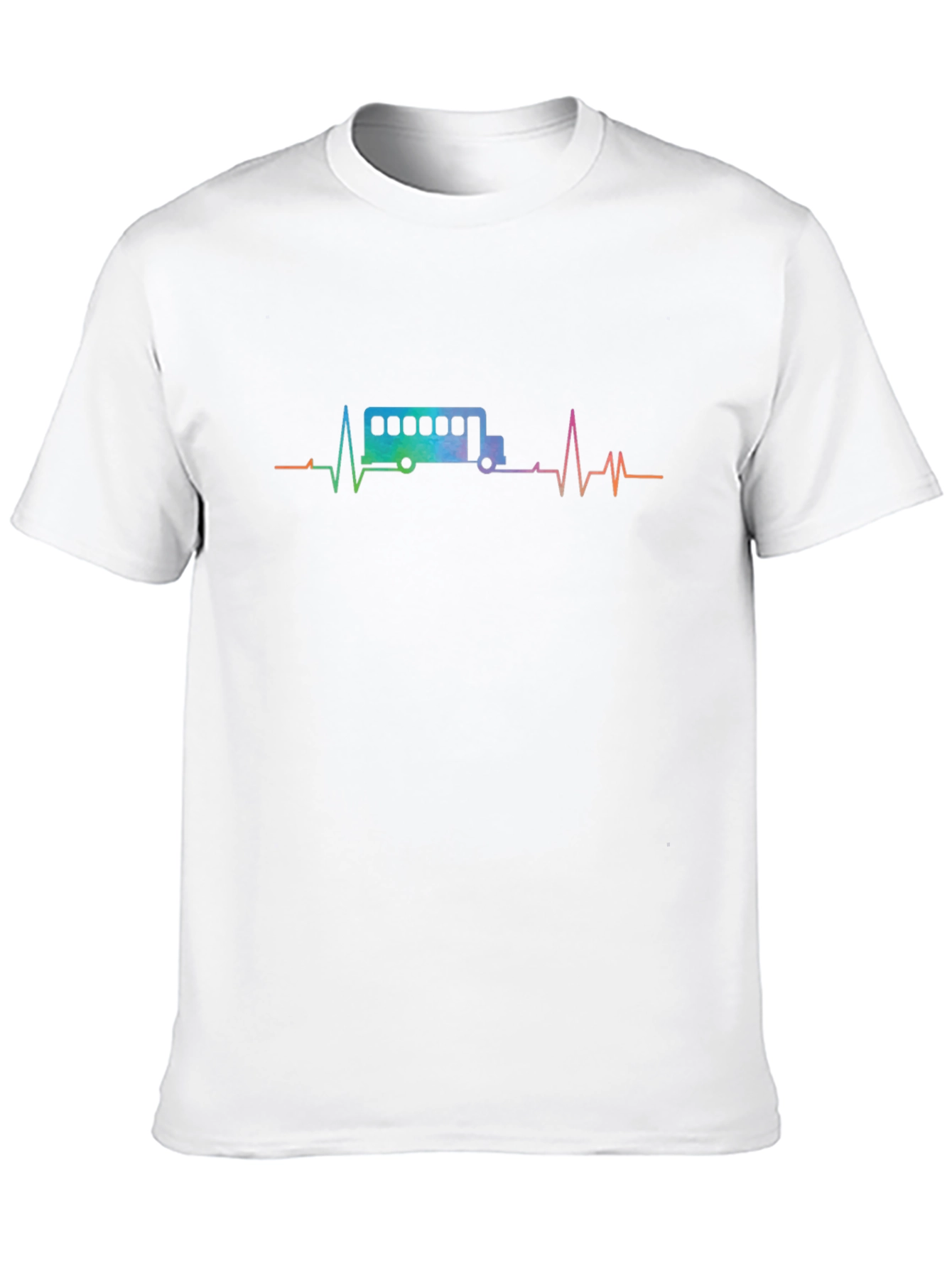Bus Heartbeat T-Shirt - Driver Travel Transit