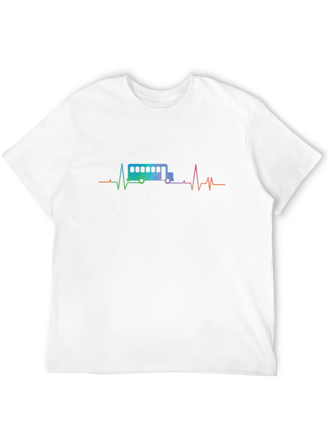 Bus Heartbeat T-Shirt - Driver Travel Transit