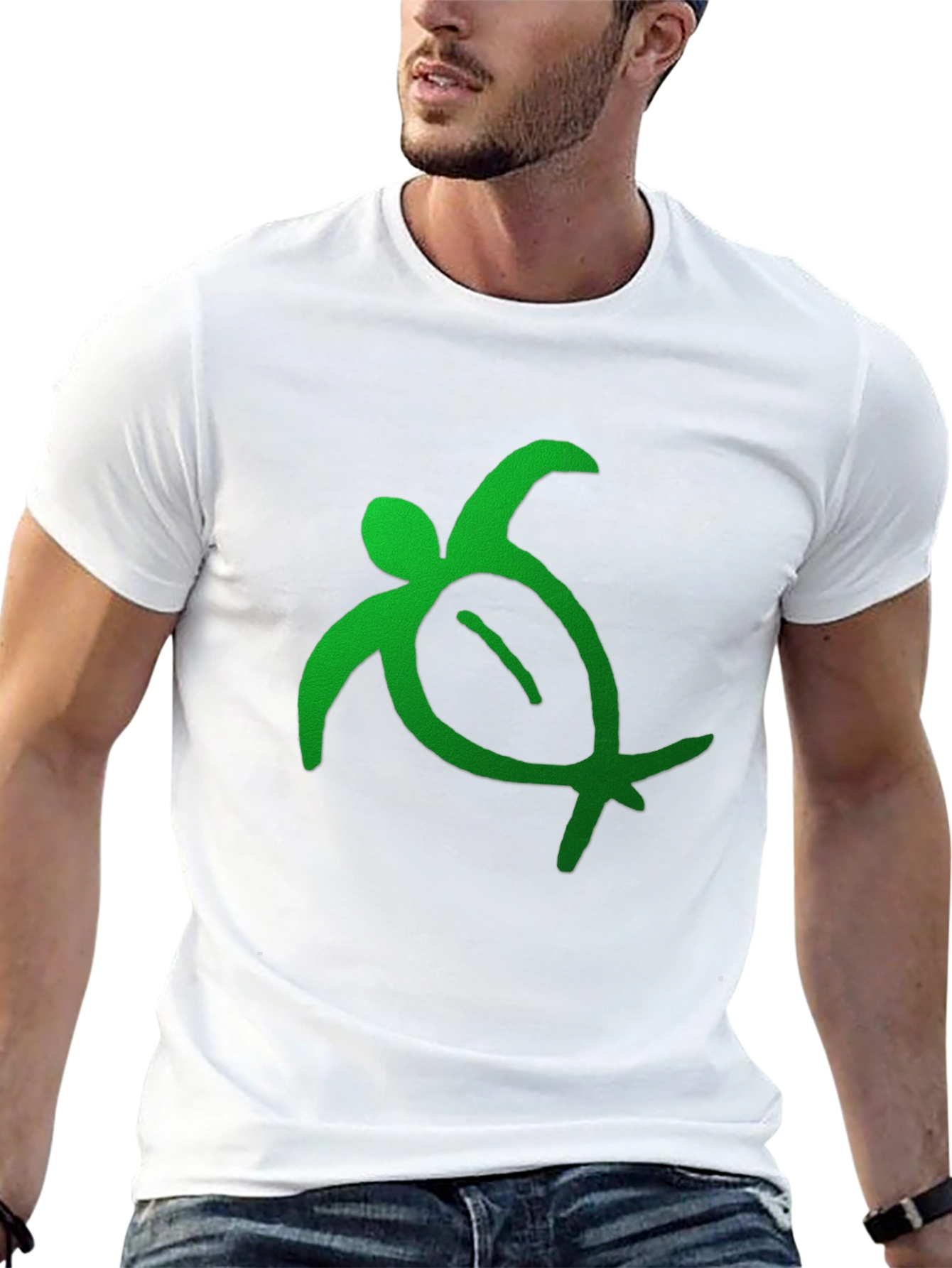 Green Turtle Graphic Tee - Casual Comfort