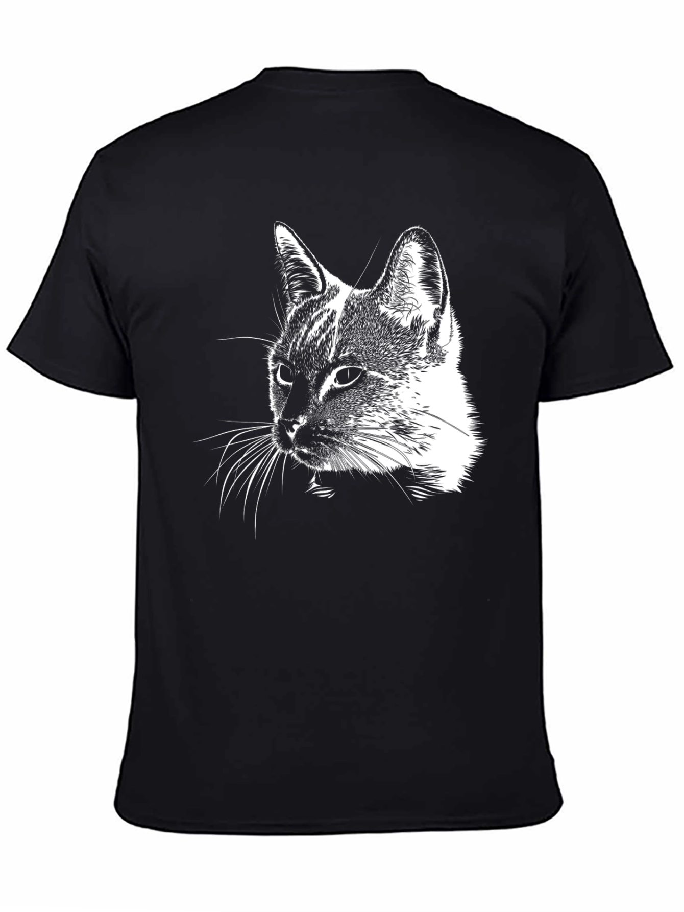 Cool Cat Graphic T-Shirt - Black Cotton Tee