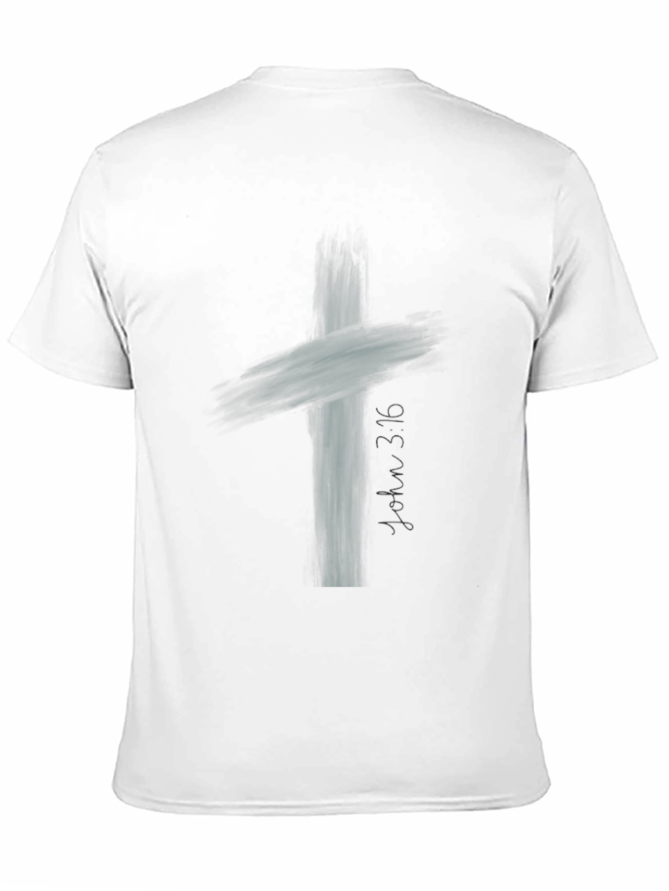Abstract Cross Graphic Mens Black T-Shirt
