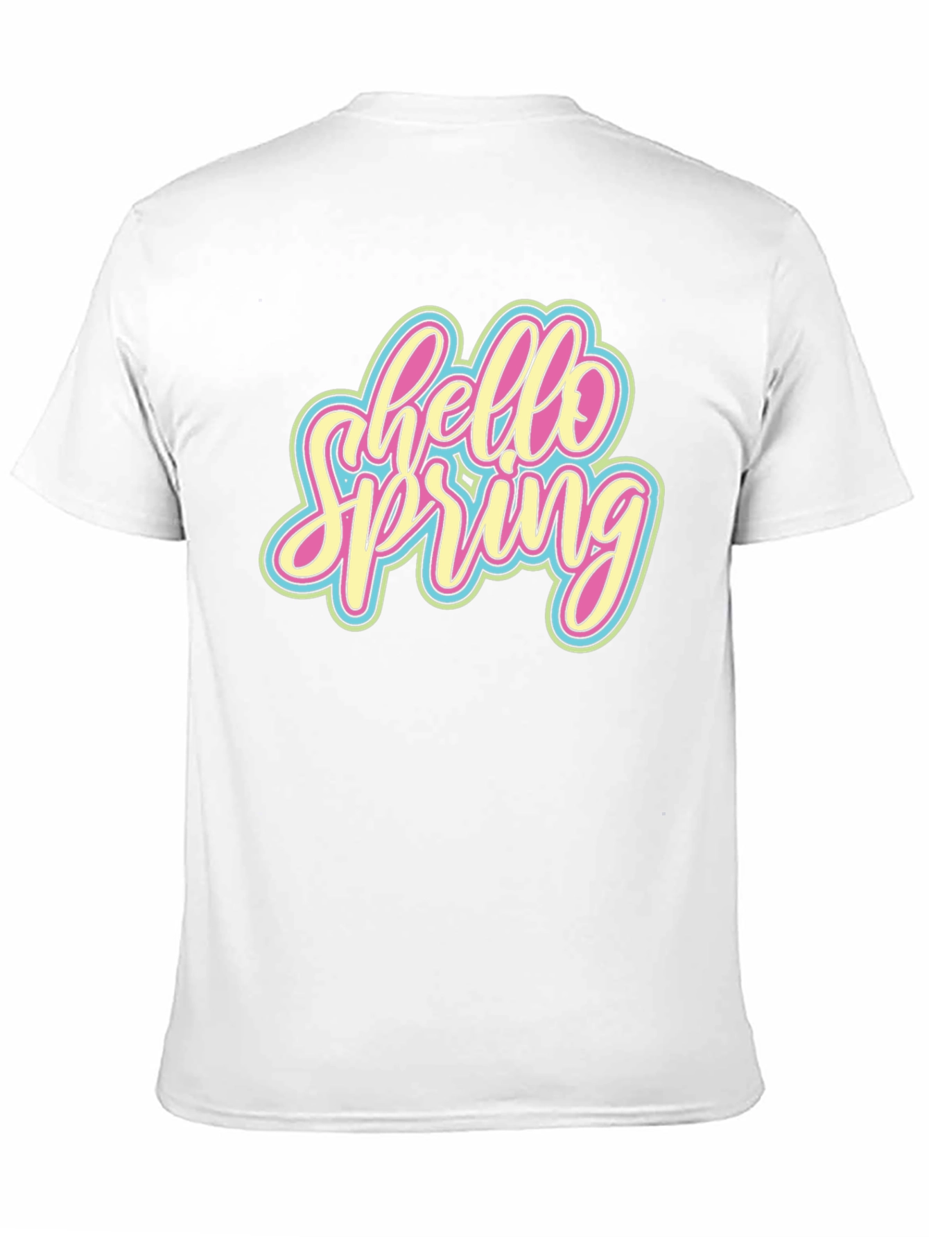 Hello Spring Graphic Tee - Black
