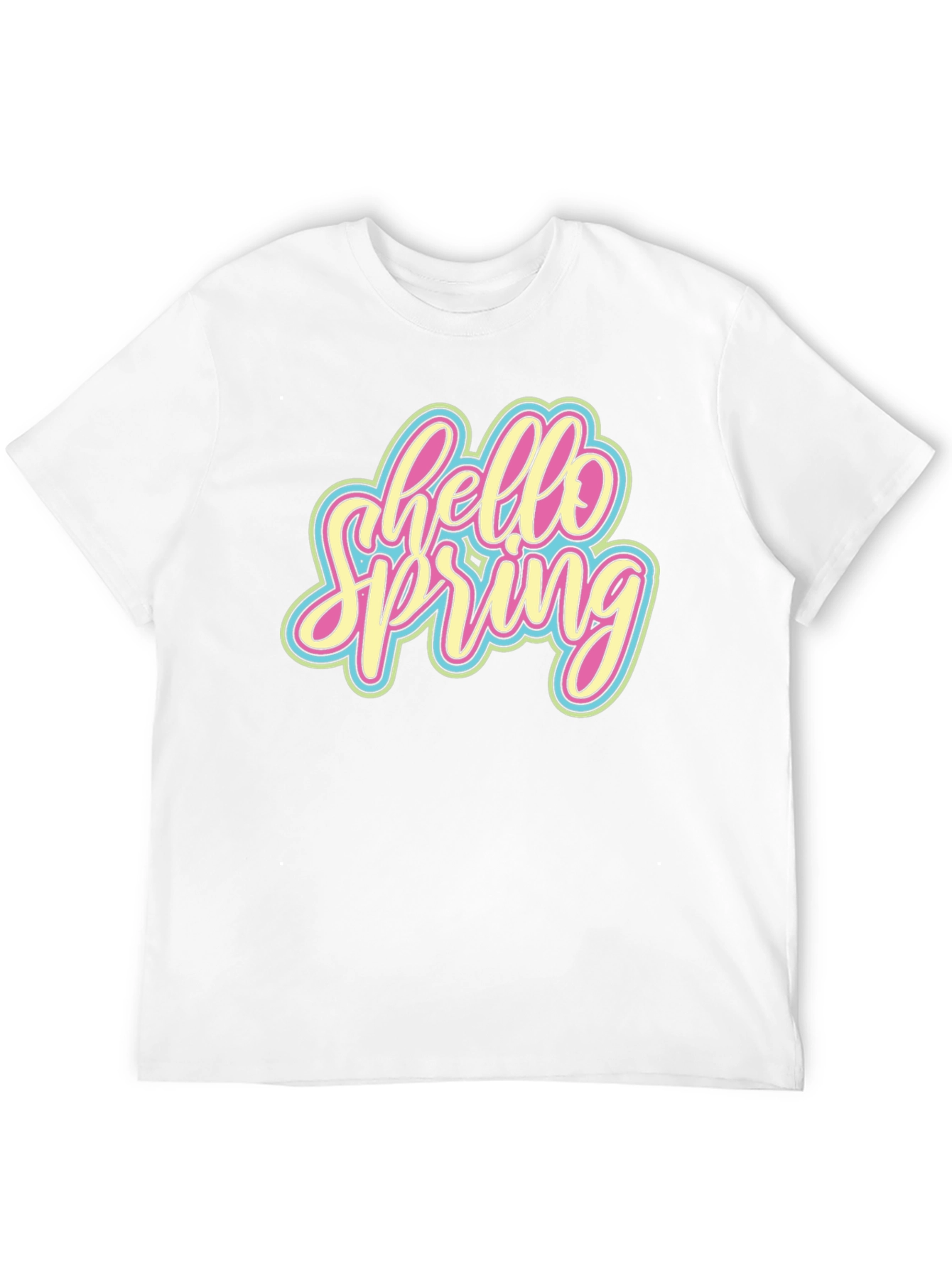 Hello Spring Graphic Tee - Black