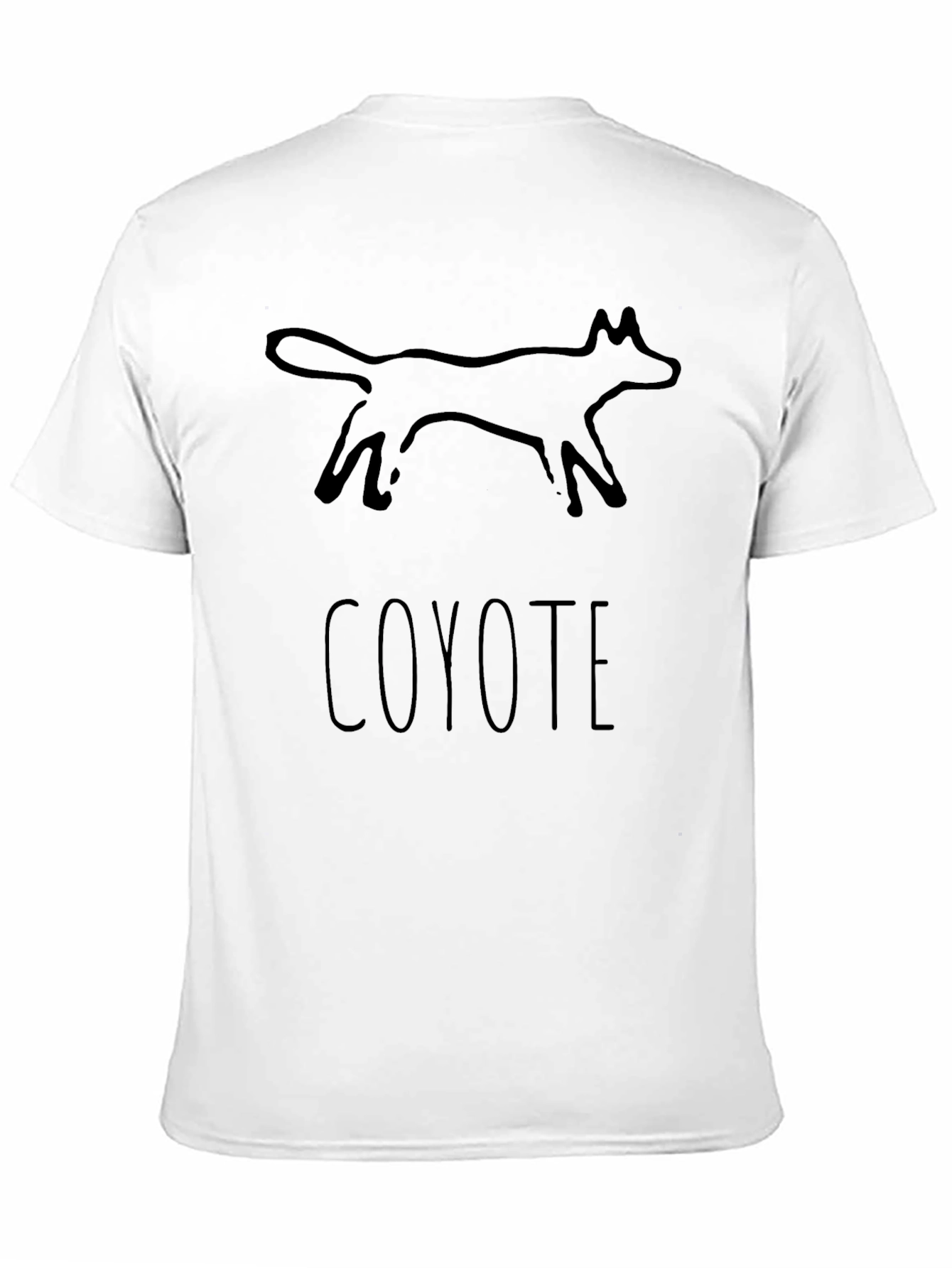 Coyote Graphic Tee - Native American Style Print