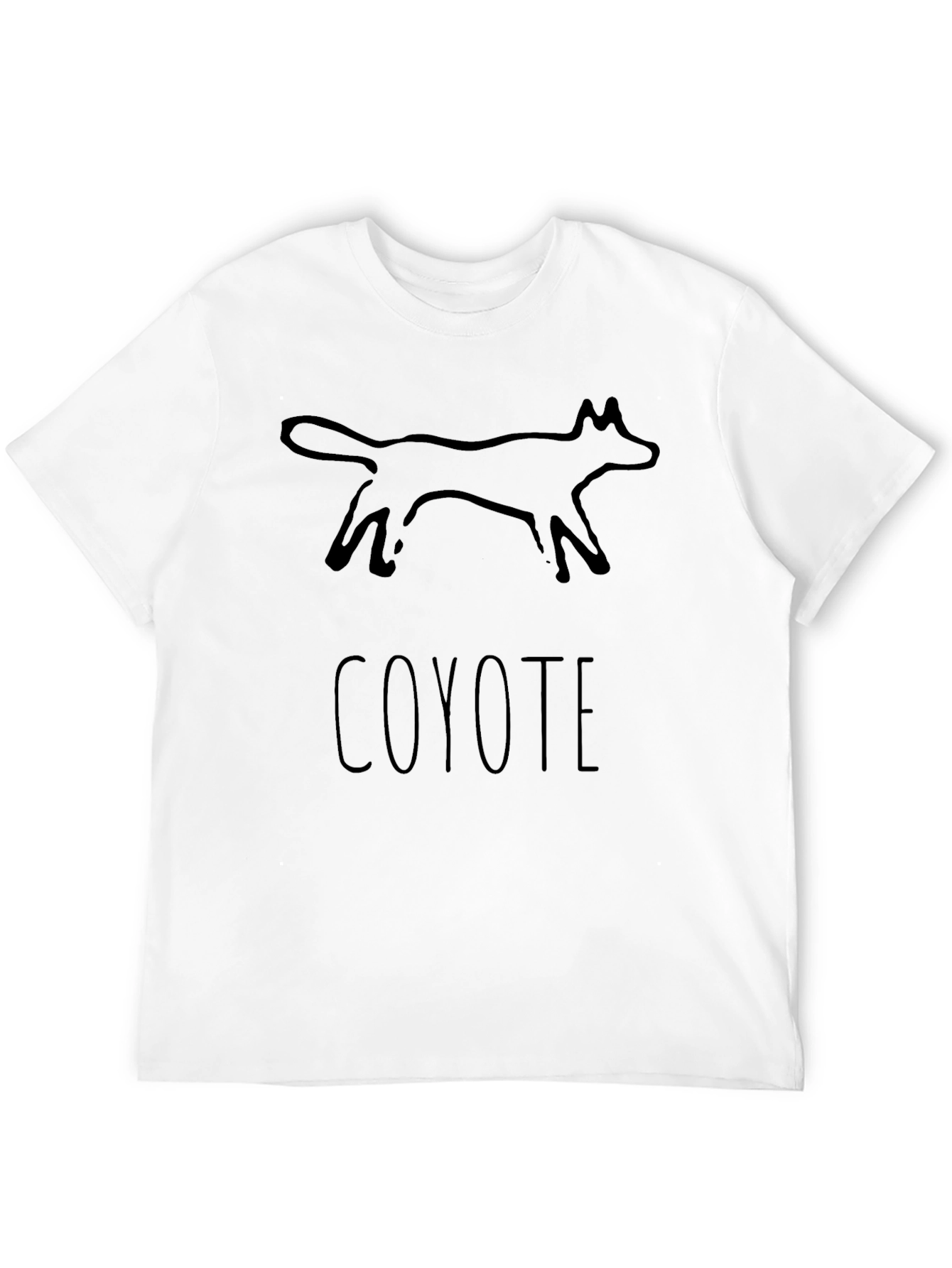 Coyote Graphic Tee - Native American Style Print