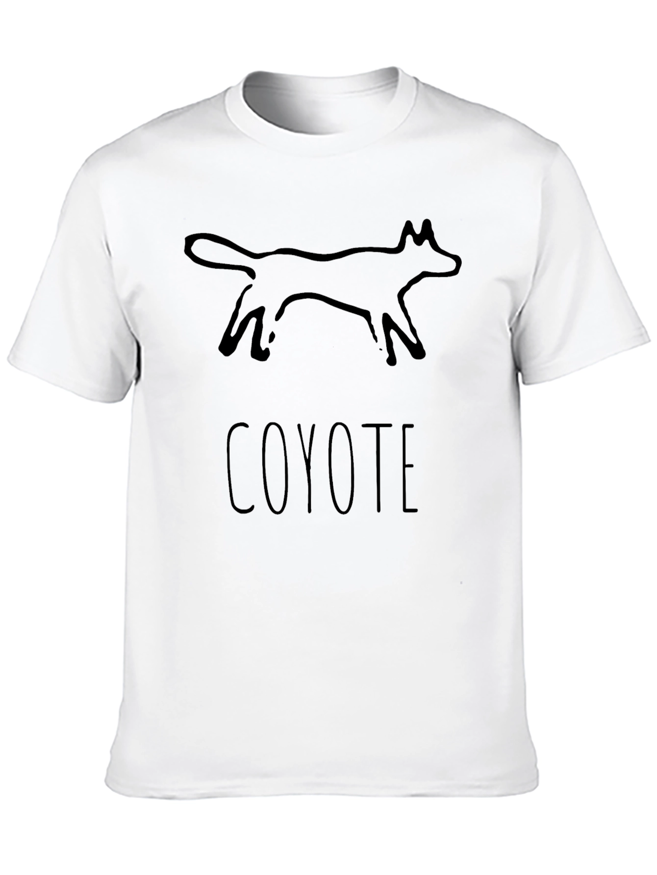 Coyote Graphic Tee - Native American Style Print