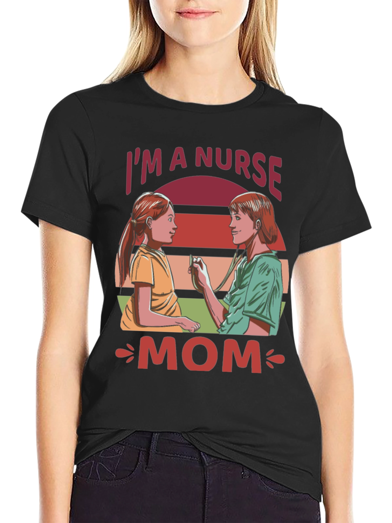 Im A Nurse Mom Graphic T-Shirt