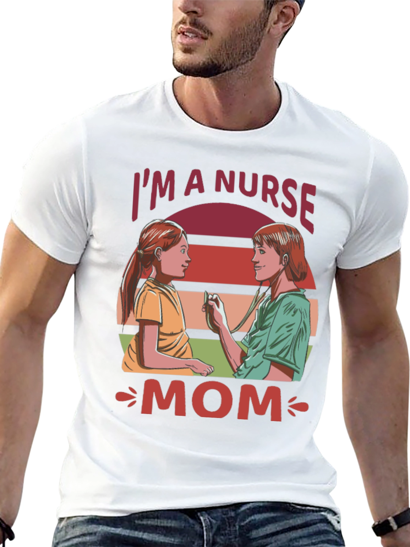 Im A Nurse Mom Graphic T-Shirt