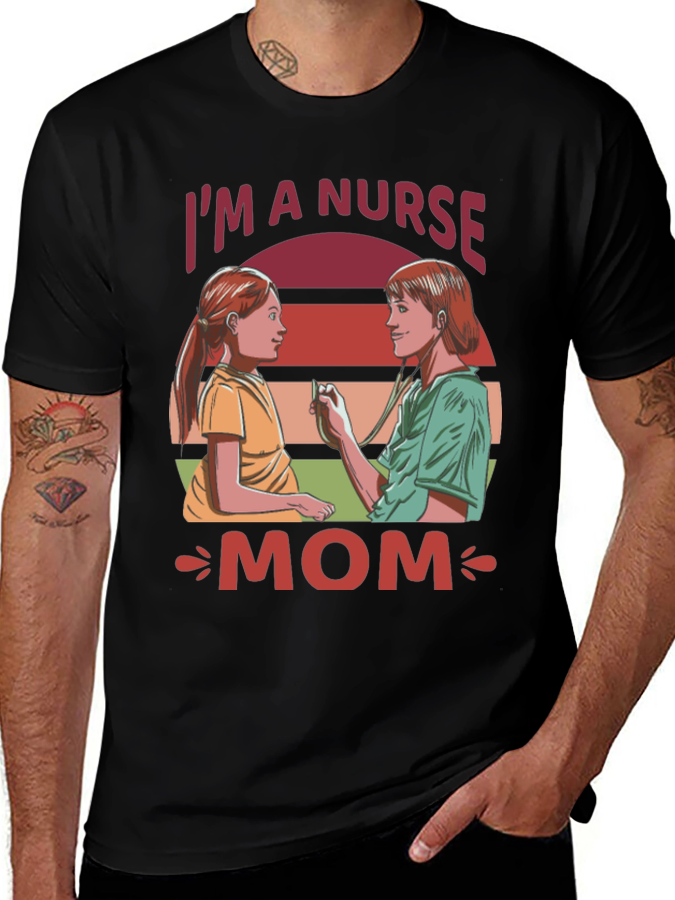 Im A Nurse Mom Graphic T-Shirt