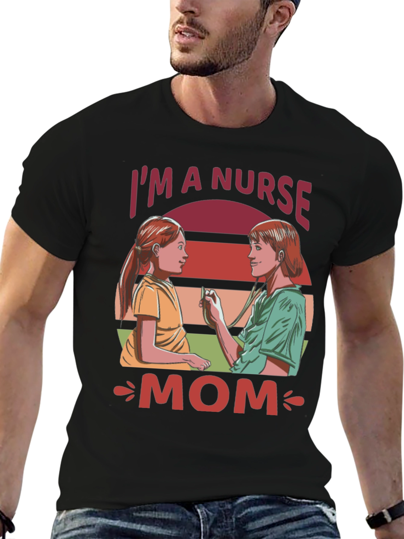 Im A Nurse Mom Graphic T-Shirt