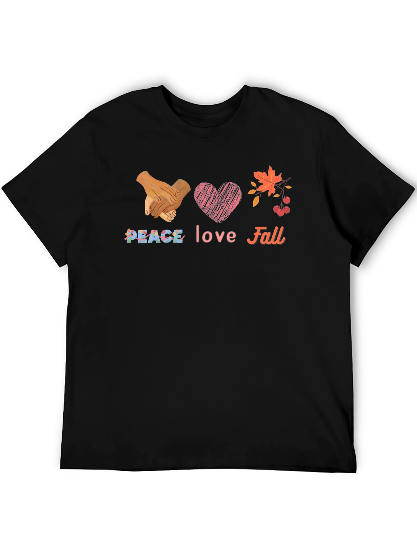 Peace Love Fall Graphic T-Shirt