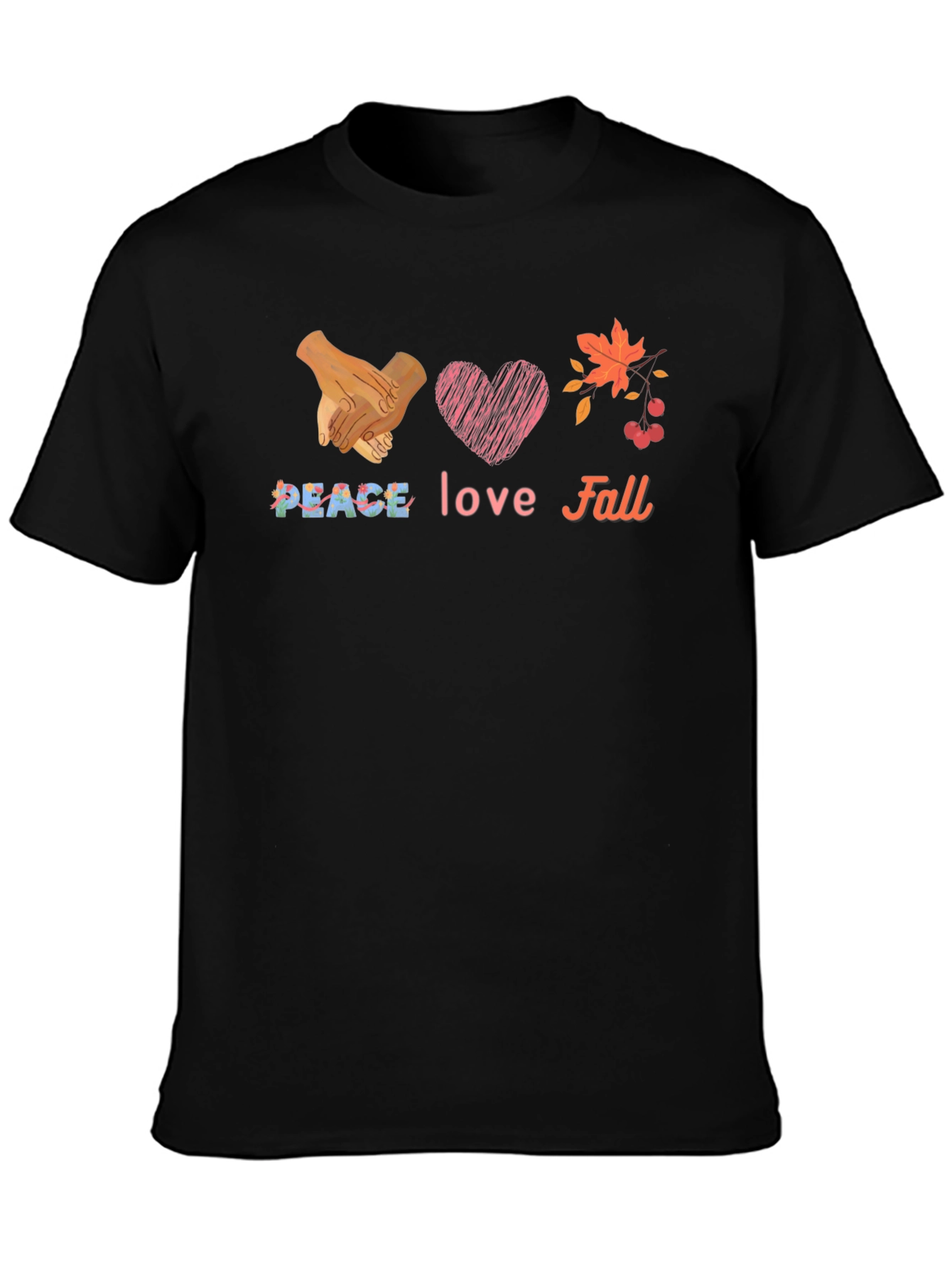 Peace Love Fall Graphic T-Shirt