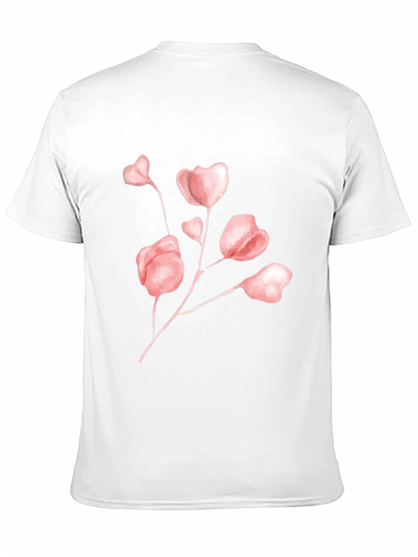 Floral Graphic Print Crew Neck T-Shirt