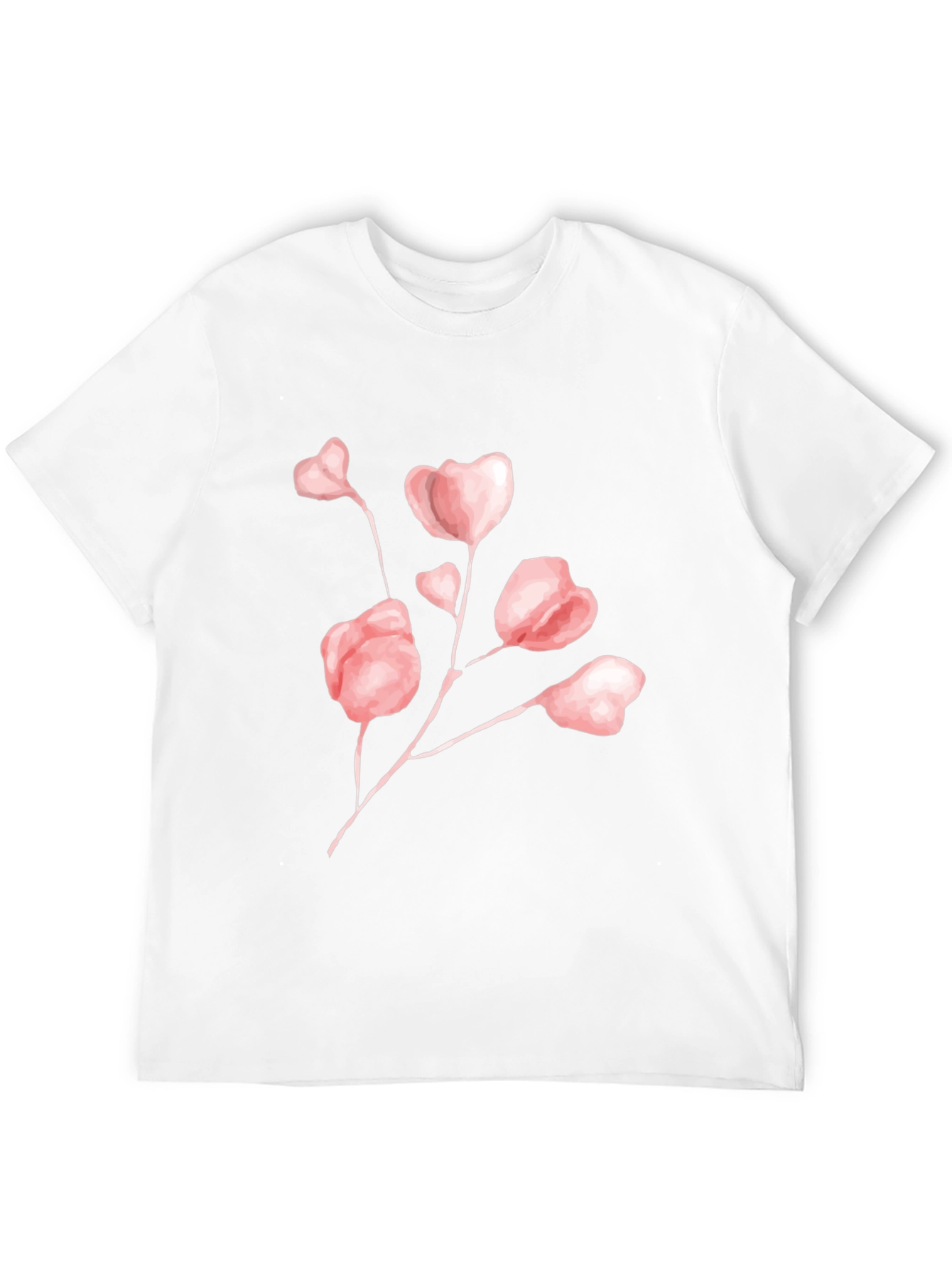 Floral Graphic Print Crew Neck T-Shirt