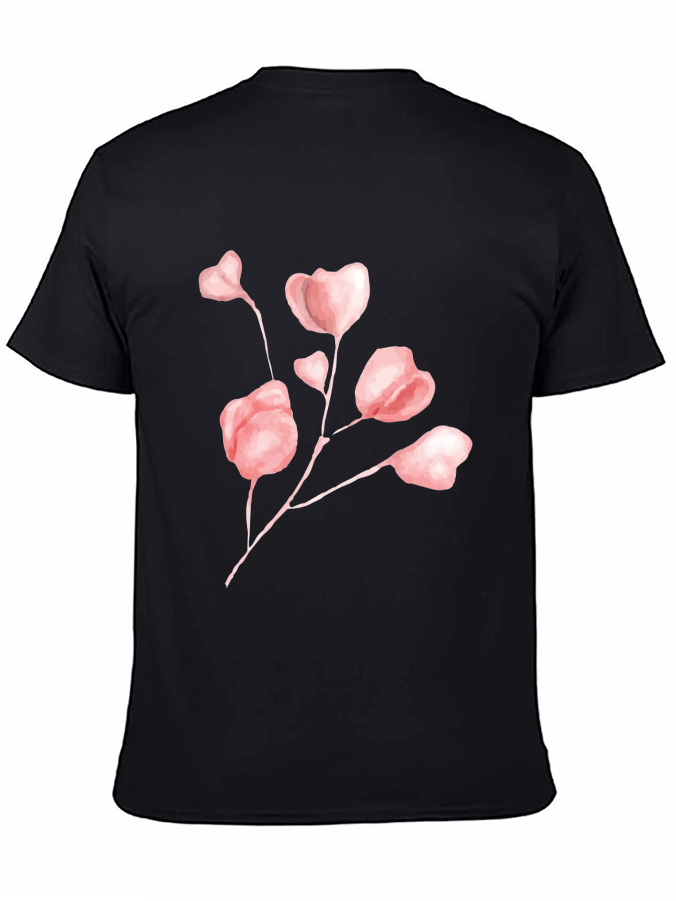 Floral Graphic Print Crew Neck T-Shirt