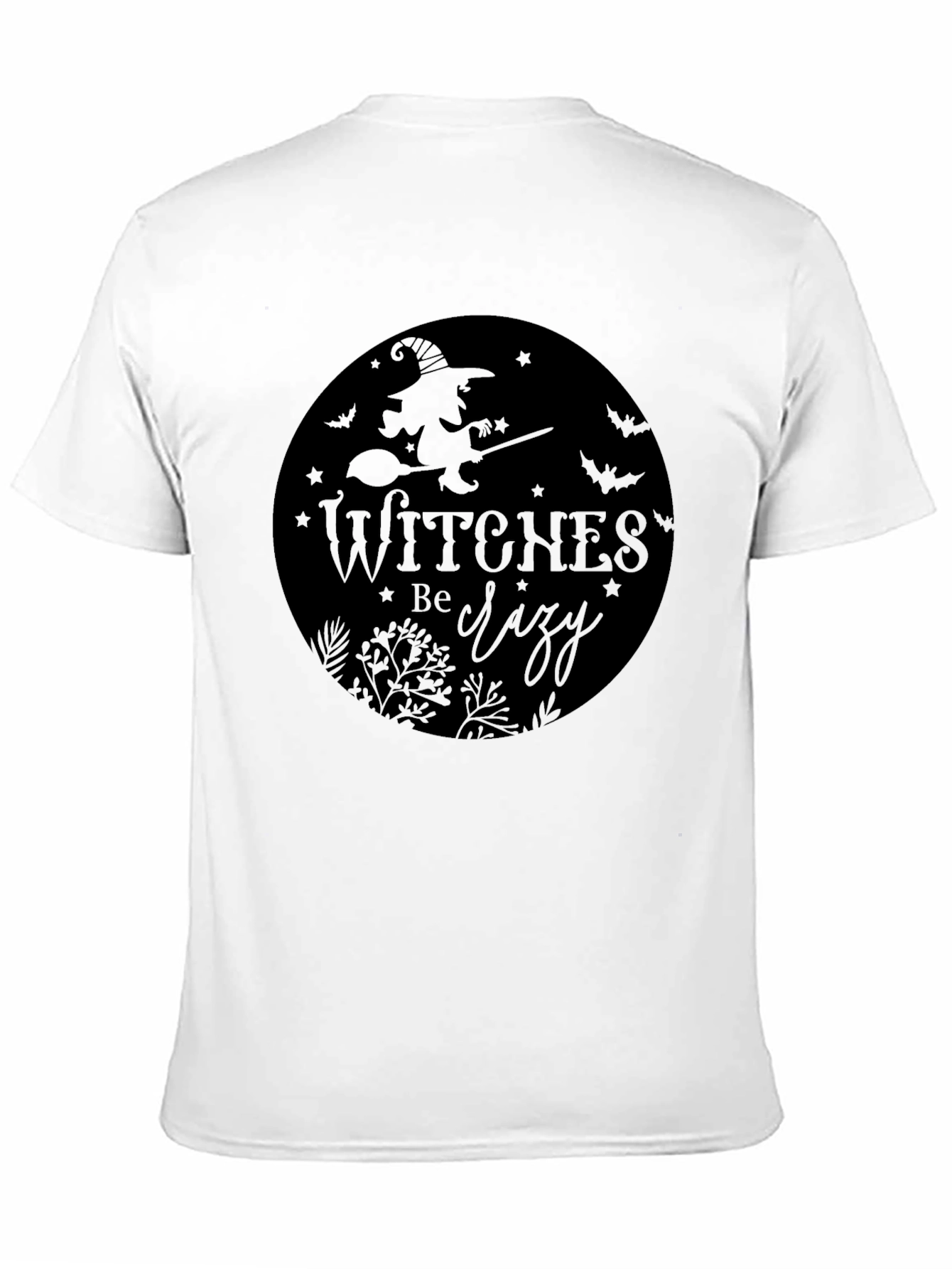 Witches Be Crazy Graphic Black T-Shirt