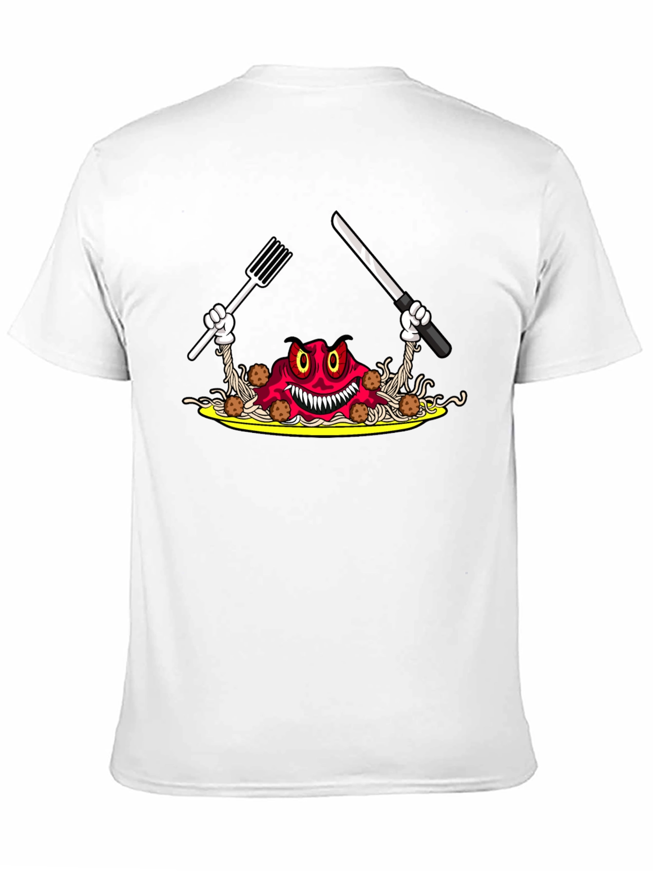 Spaghetti Monster Graphic Tee - Mens Black T-Shirt