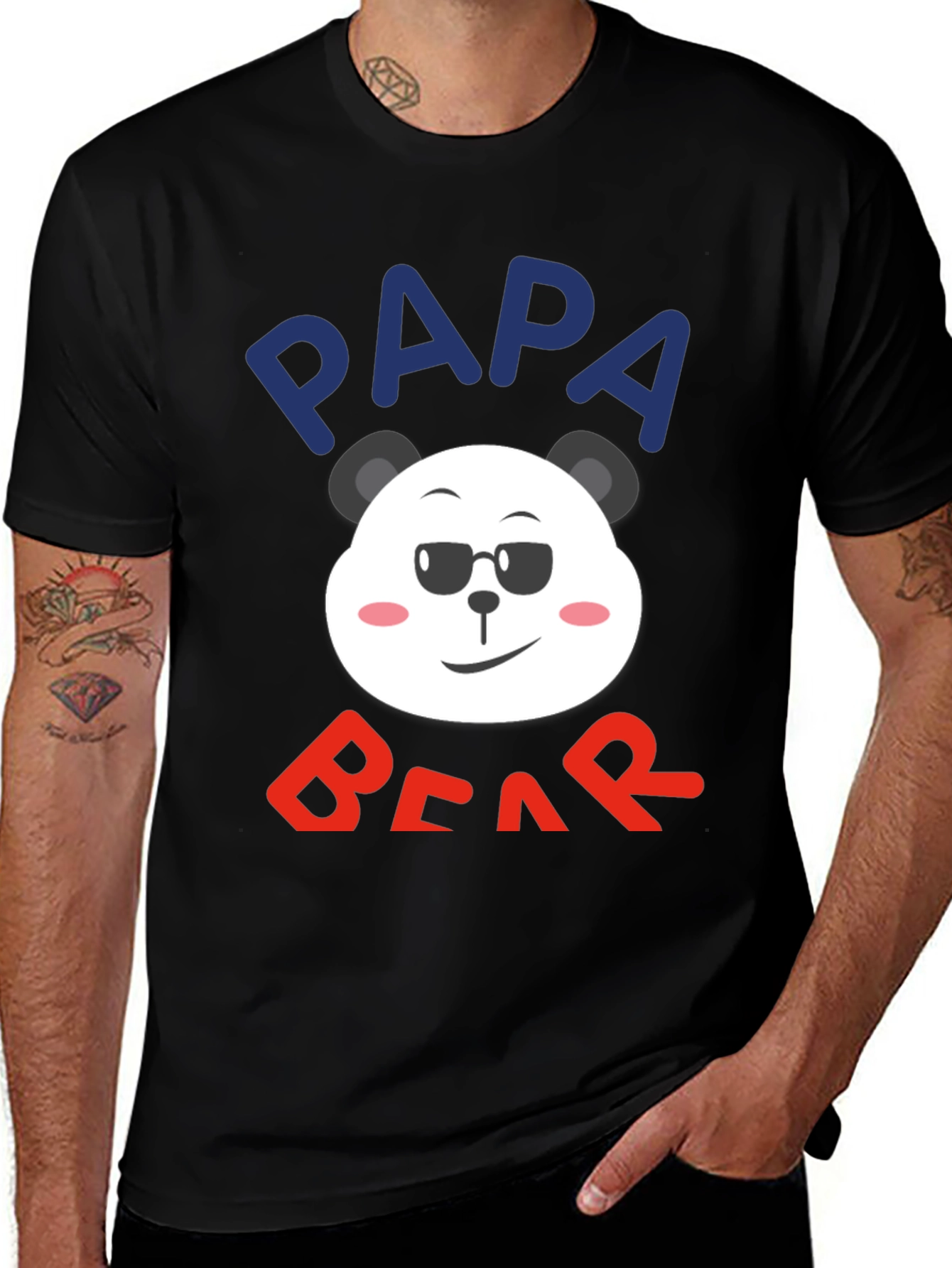 Papa Bear T-Shirt - Cool Panda Graphic Tee