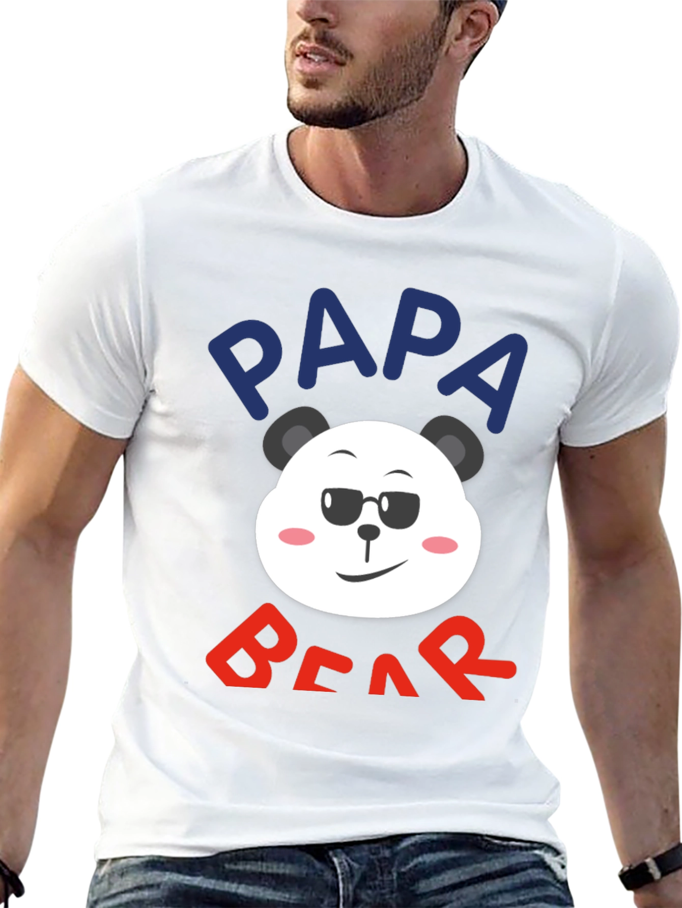 Papa Bear T-Shirt - Cool Panda Graphic Tee