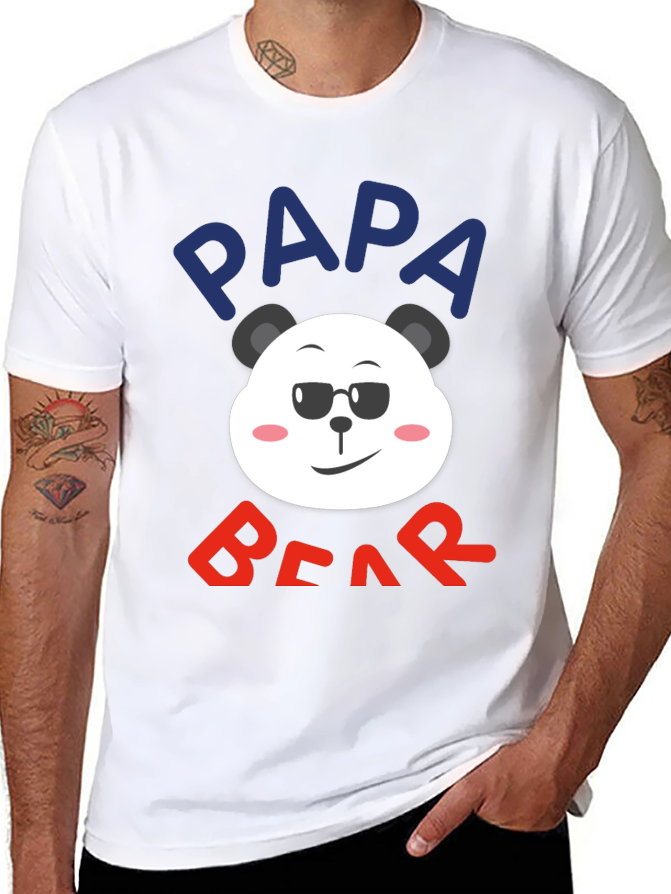 Papa Bear T-Shirt - Cool Panda Graphic Tee
