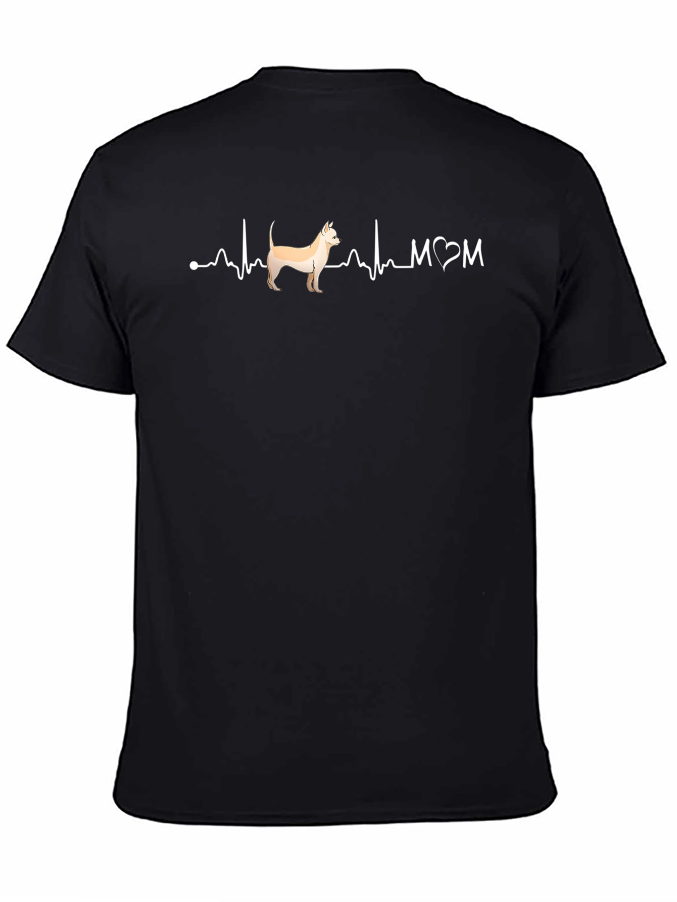 Chihuahua Mom Heartbeat Graphic Tee