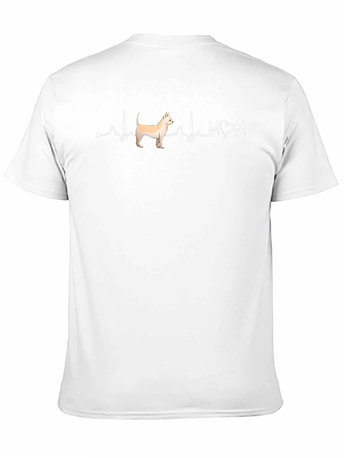 Chihuahua Mom Heartbeat Graphic Tee
