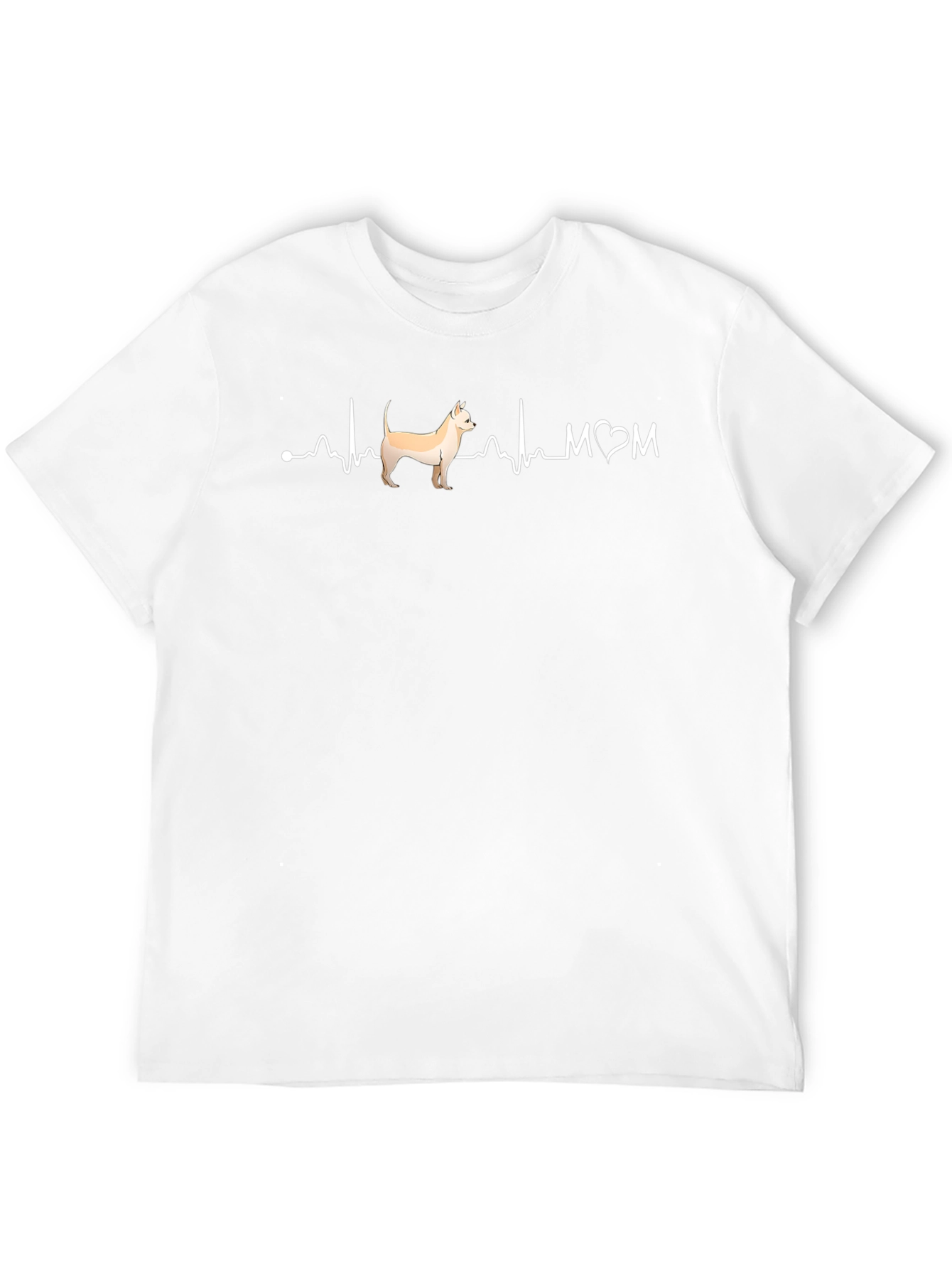 Chihuahua Mom Heartbeat Graphic Tee