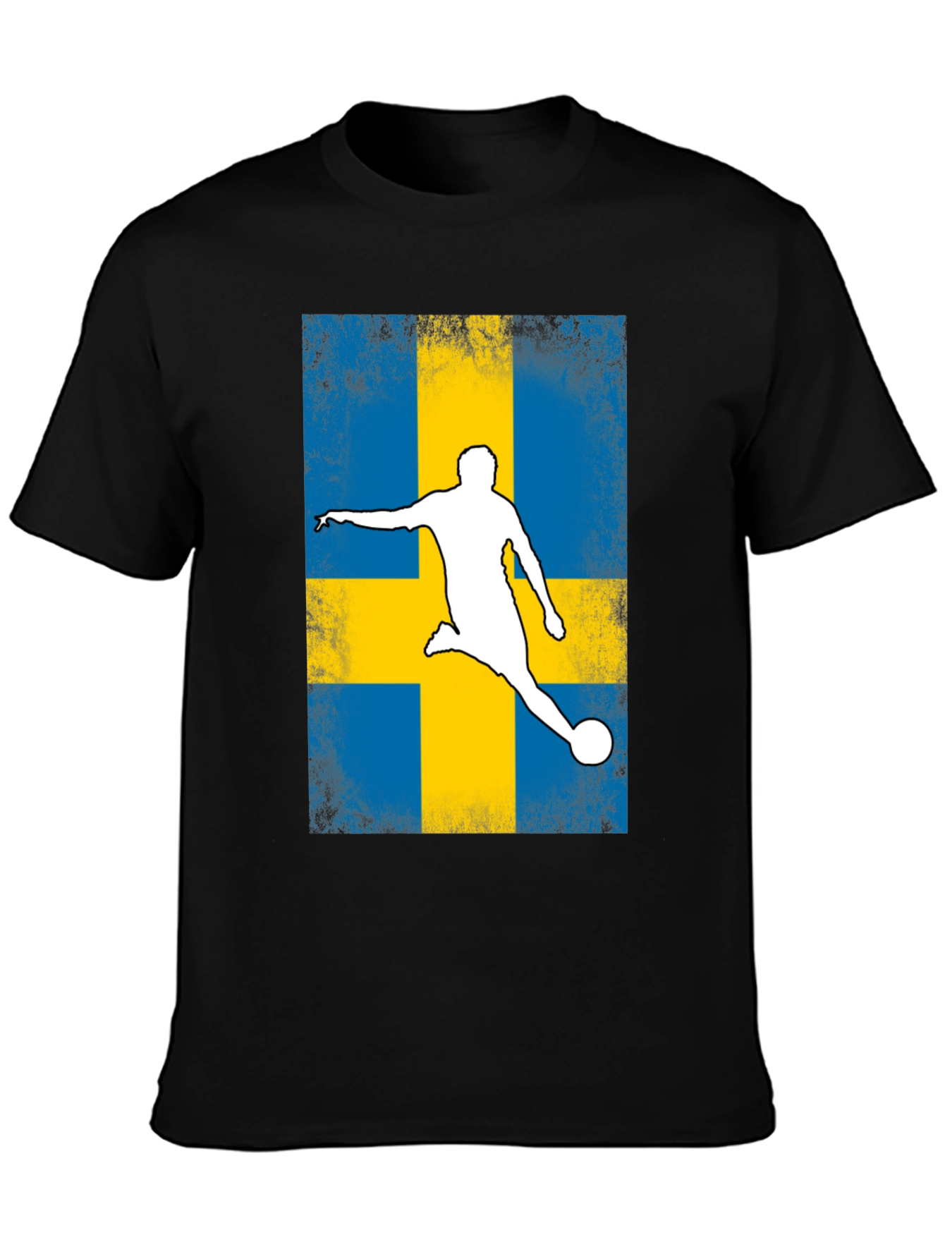 Sweden Soccer Flag T-Shirt