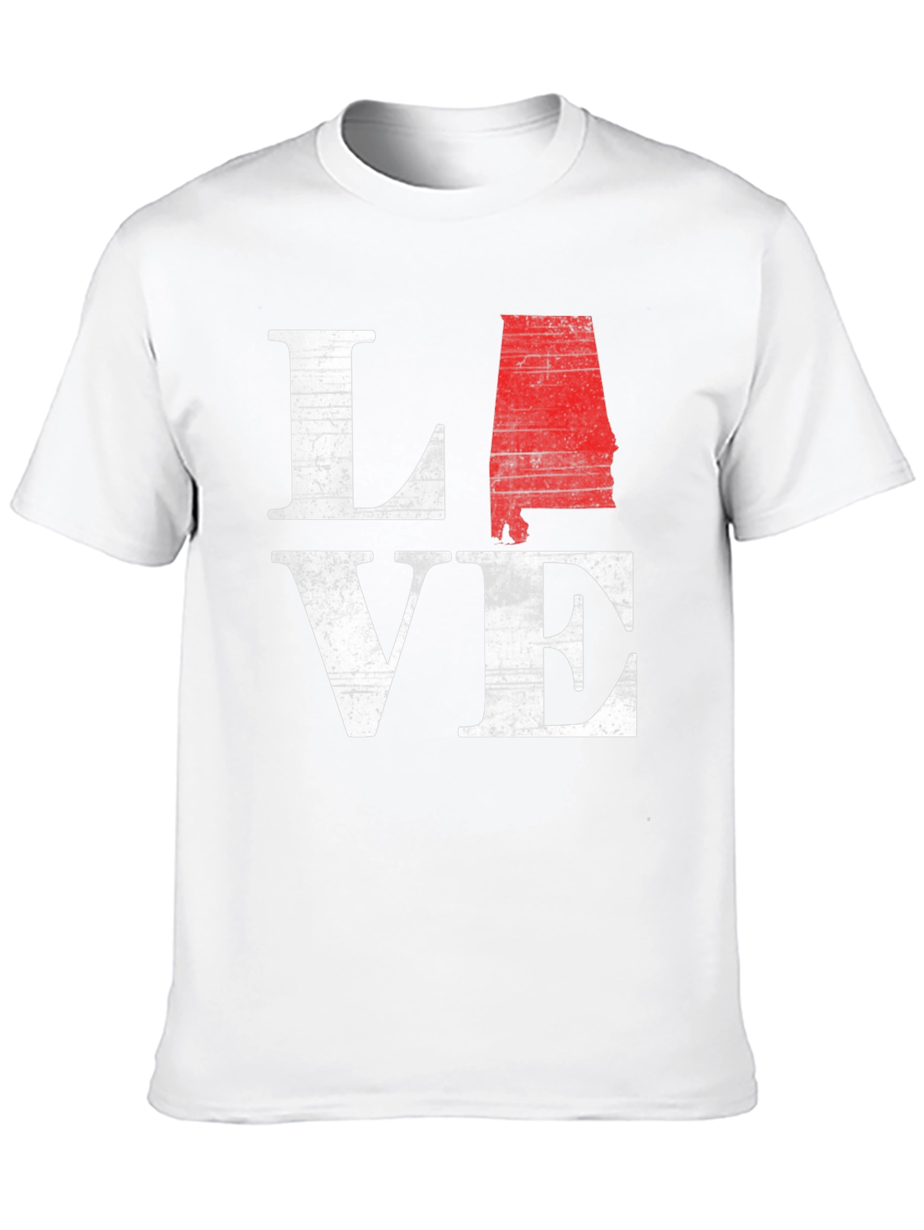 Alabama State Love Graphic Tee - Mens Black T-Shirt