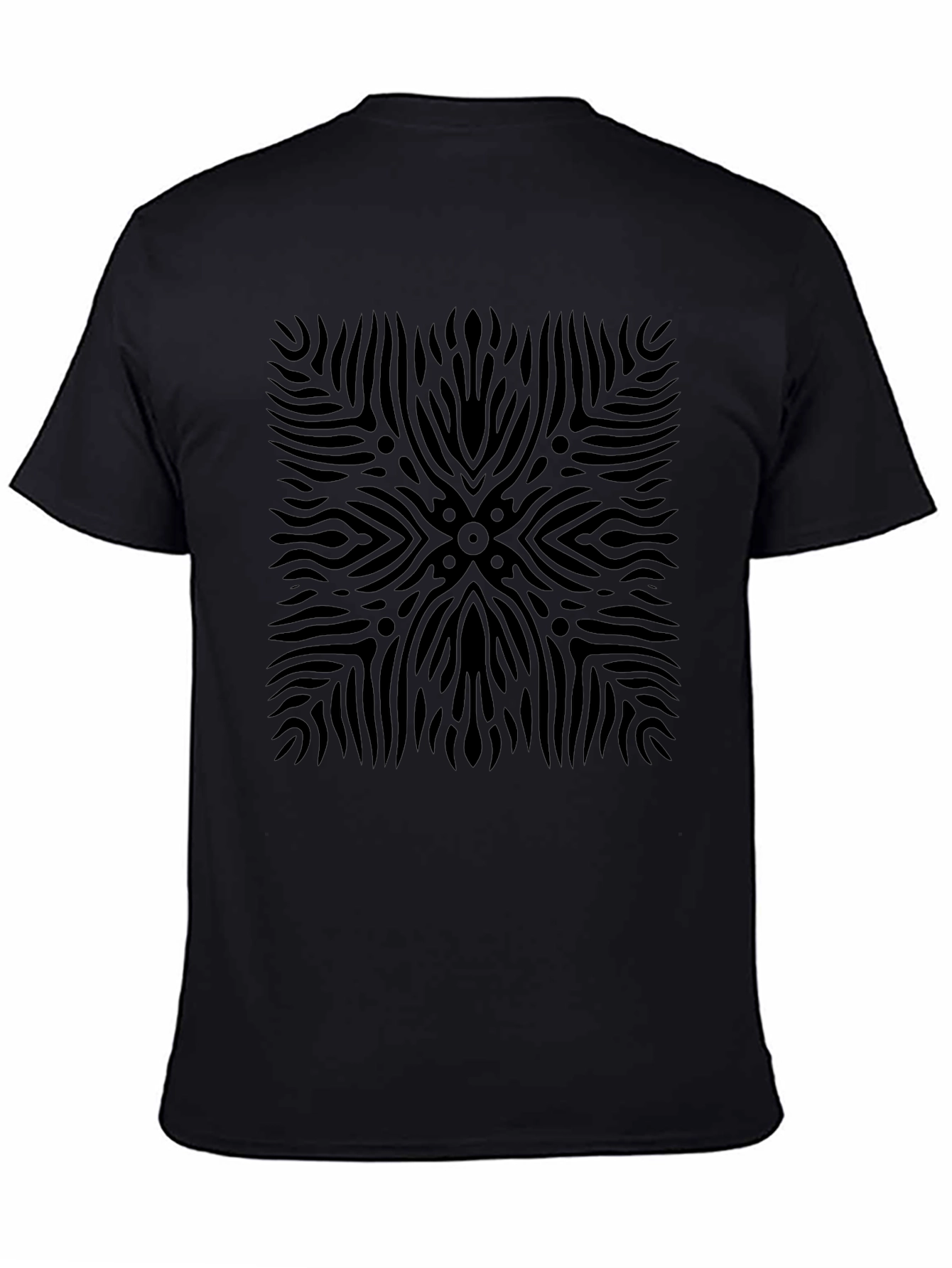 Abstract Black Pattern Tee