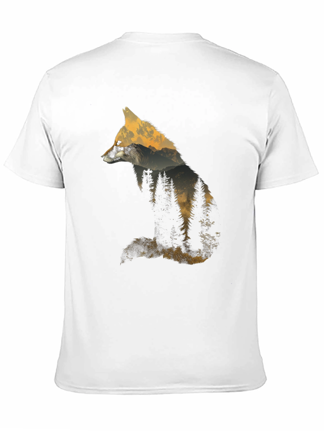 Fox Silhouette Graphic Tee - Nature Inspired Design
