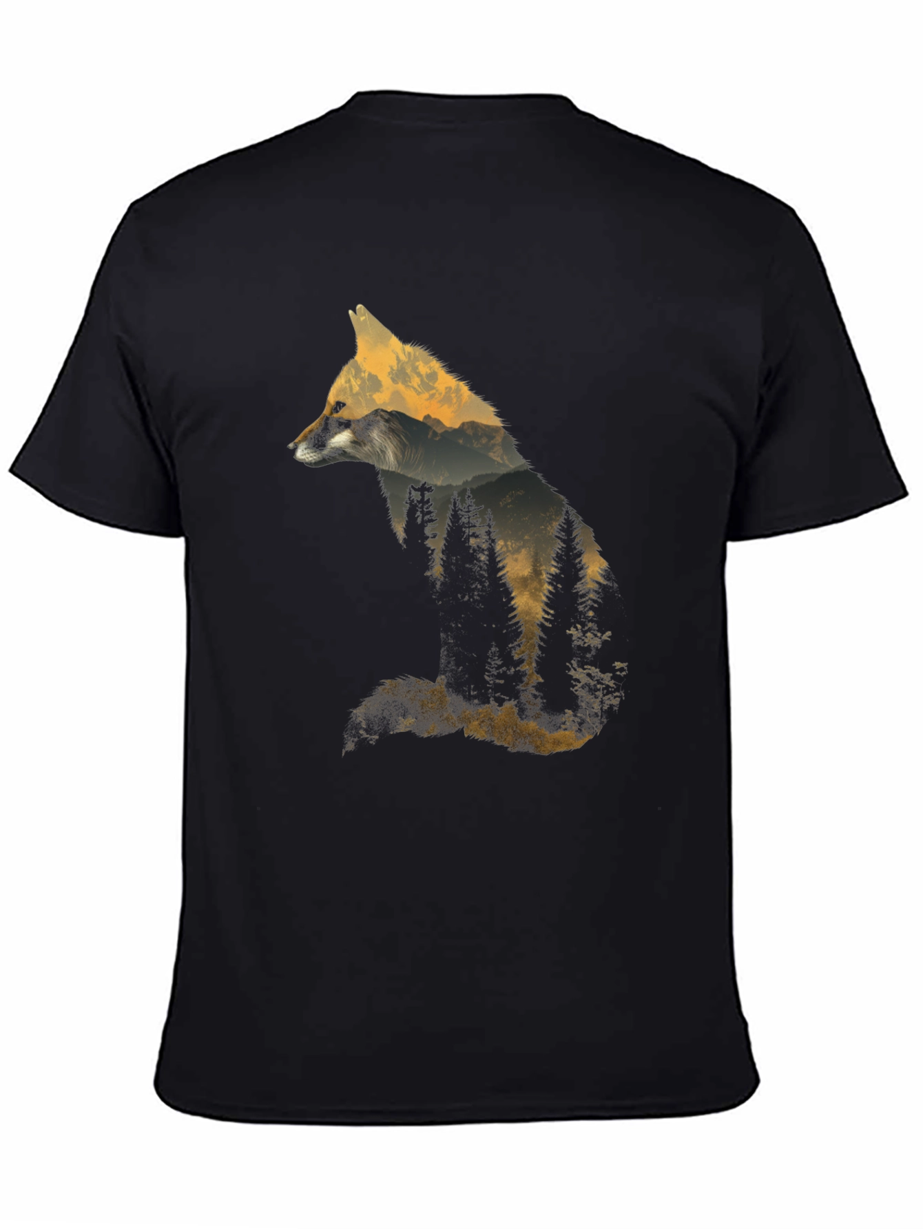 Fox Silhouette Graphic Tee - Nature Inspired Design