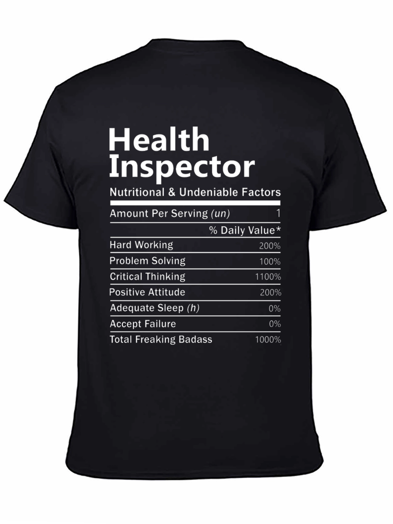 Health Inspector Novelty Graphic T-Shirt