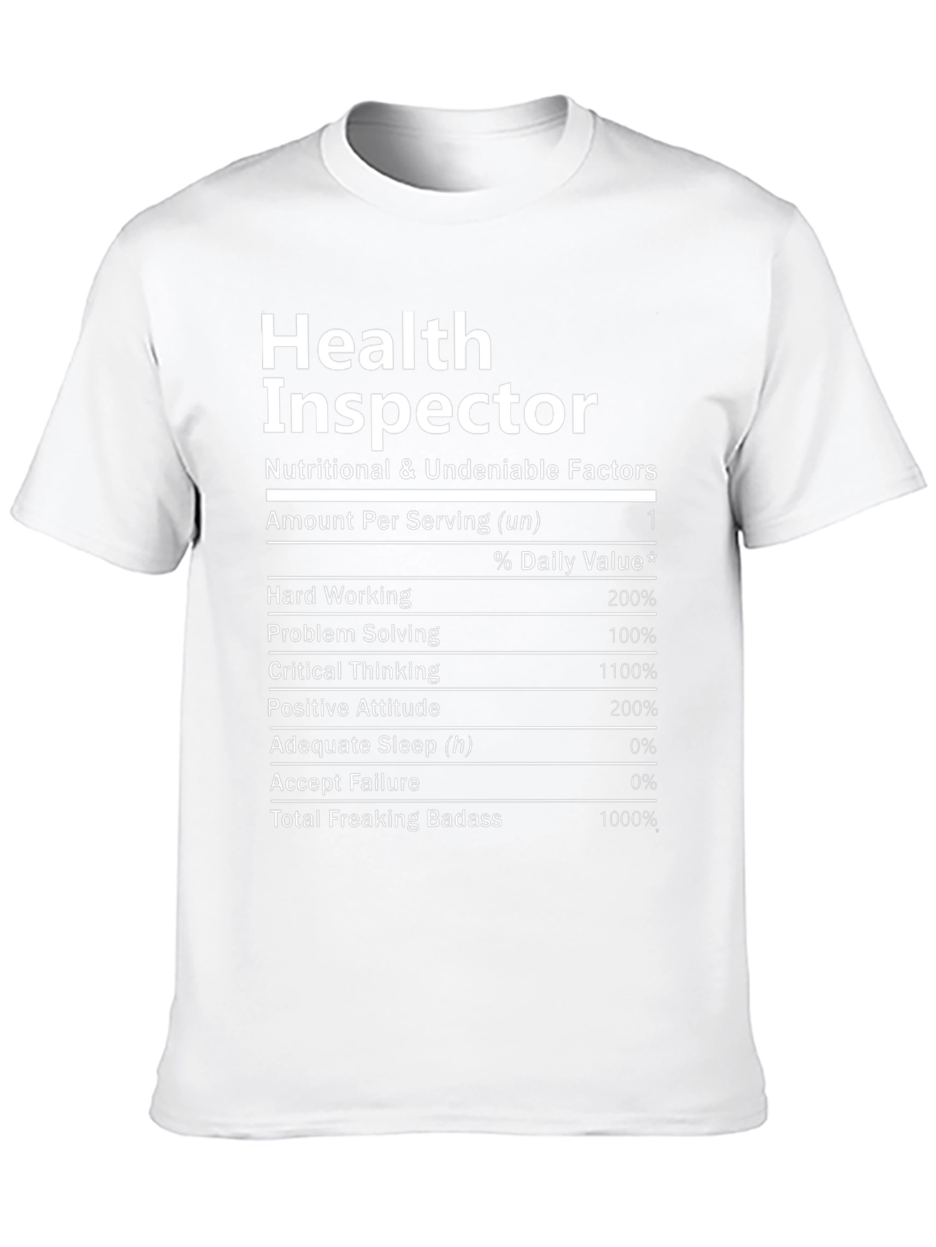 Health Inspector Novelty Graphic T-Shirt