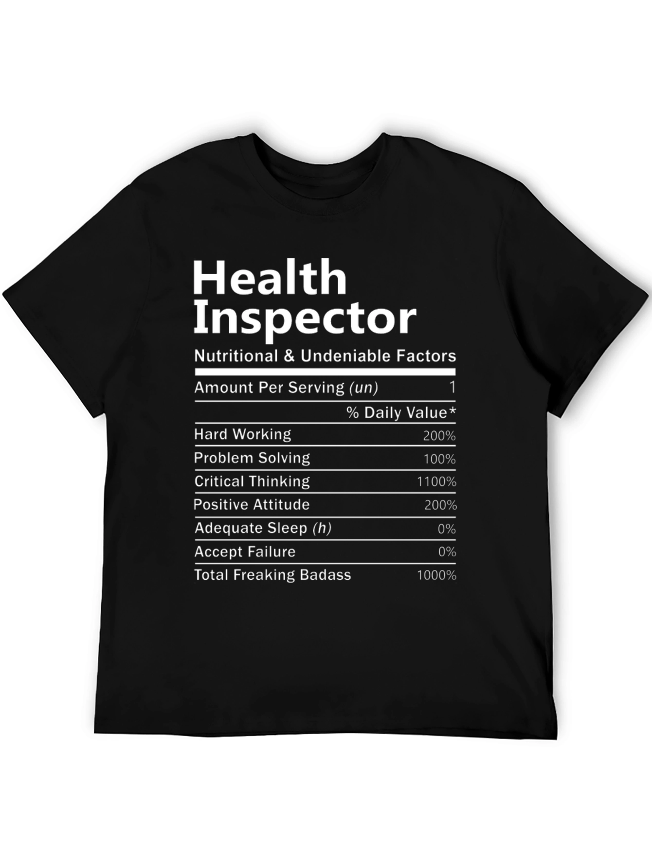 Health Inspector Novelty Graphic T-Shirt